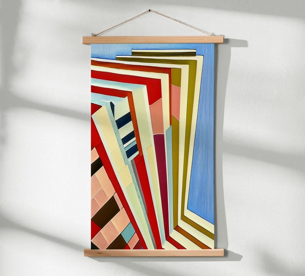 Hôtel en vacances poster avec cadre en aluminium de Abstract Art by LK