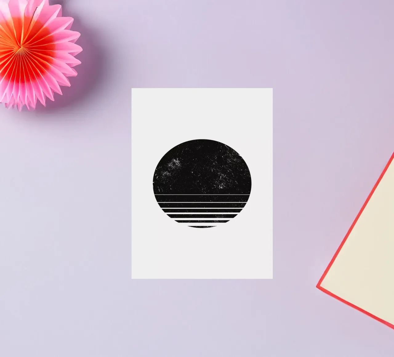 Geometric Space sticker by Mottos by Sinan Saydik