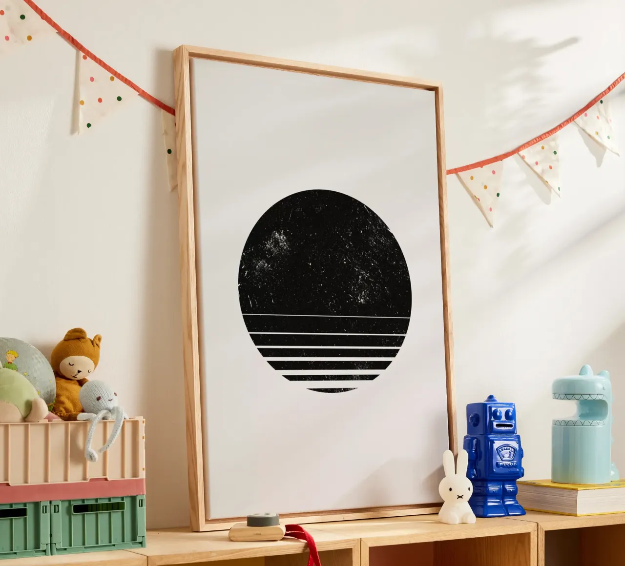 Geometric Space canvas van Mottos by Sinan Saydik