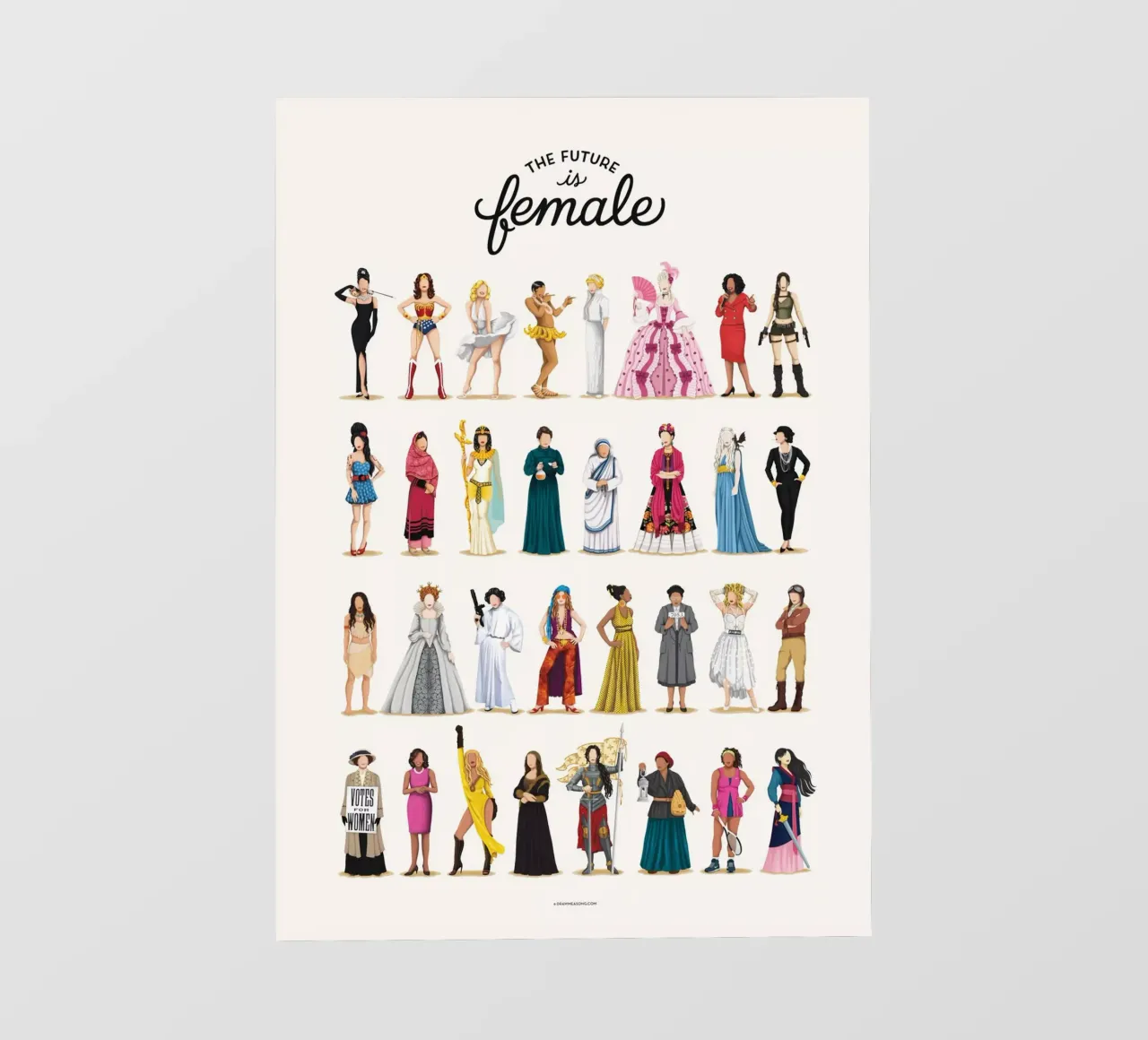 The Future Is Female fotobehang van Nour Tohme