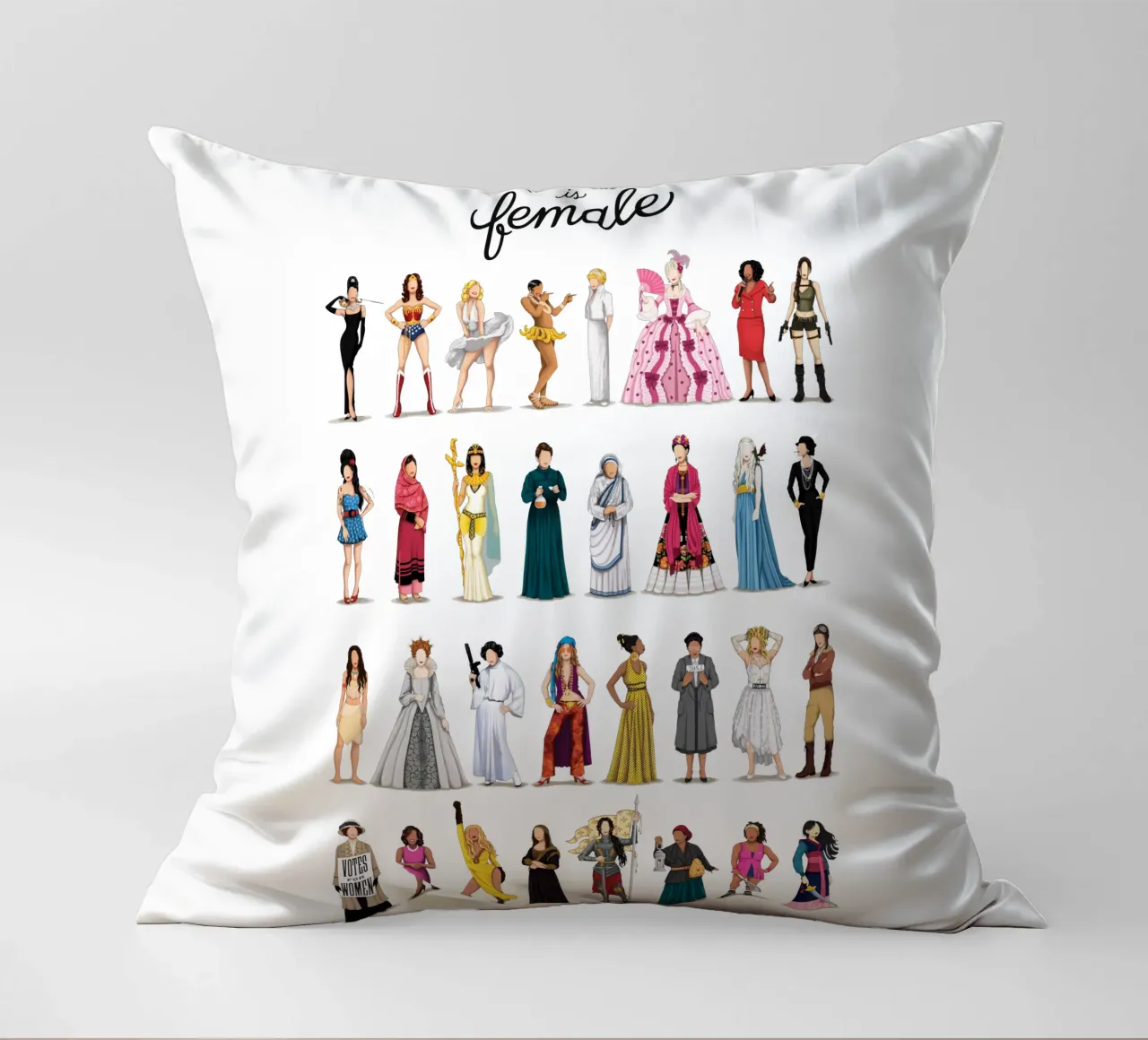 The Future Is Female kussen van Nour Tohme