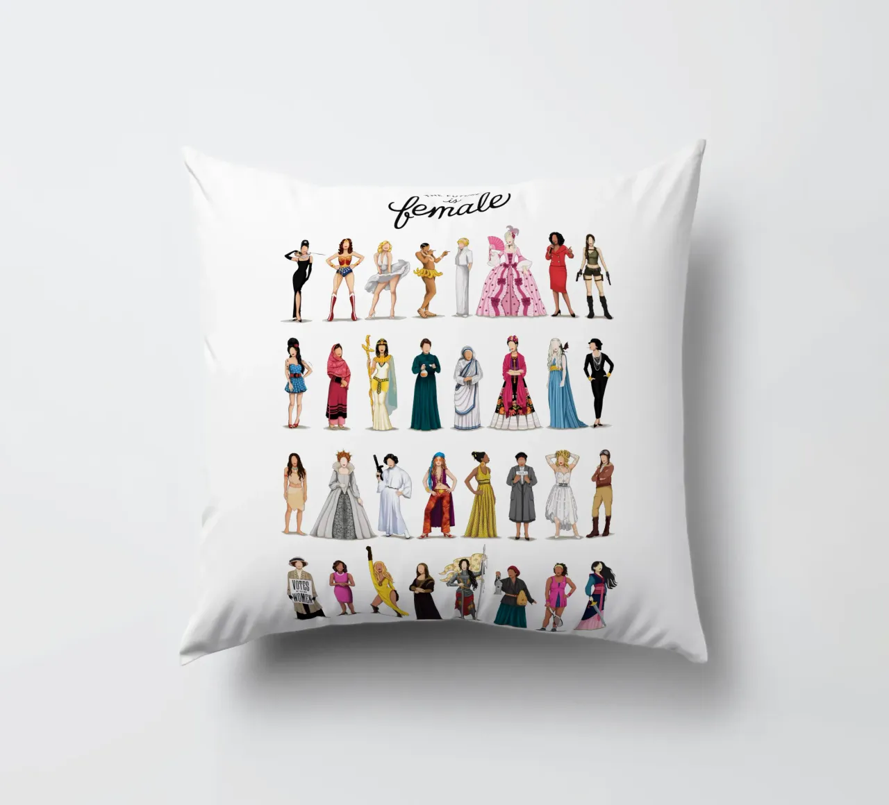 The Future Is Female kussen van Nour Tohme