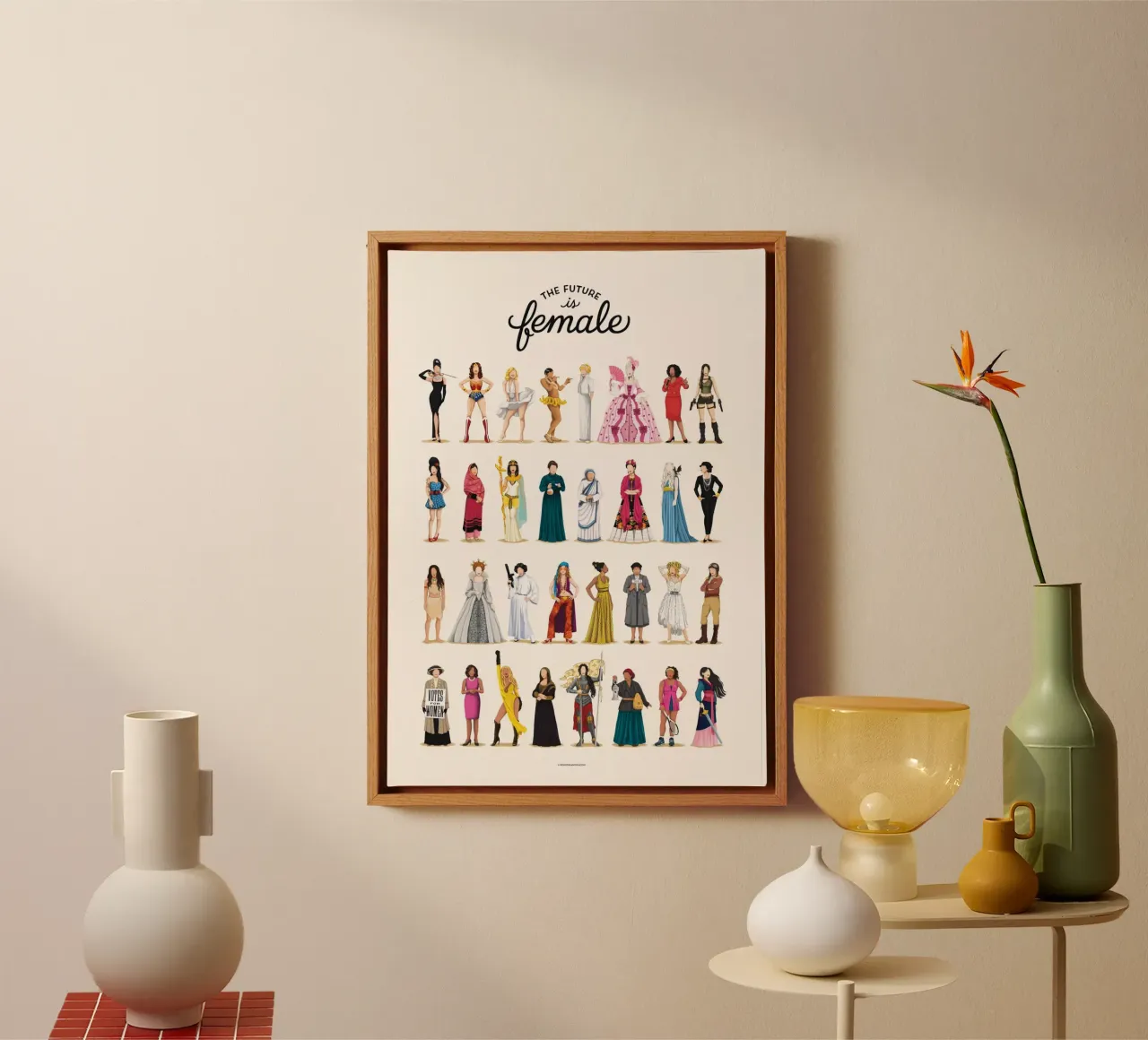 The Future Is Female canvas van Nour Tohme