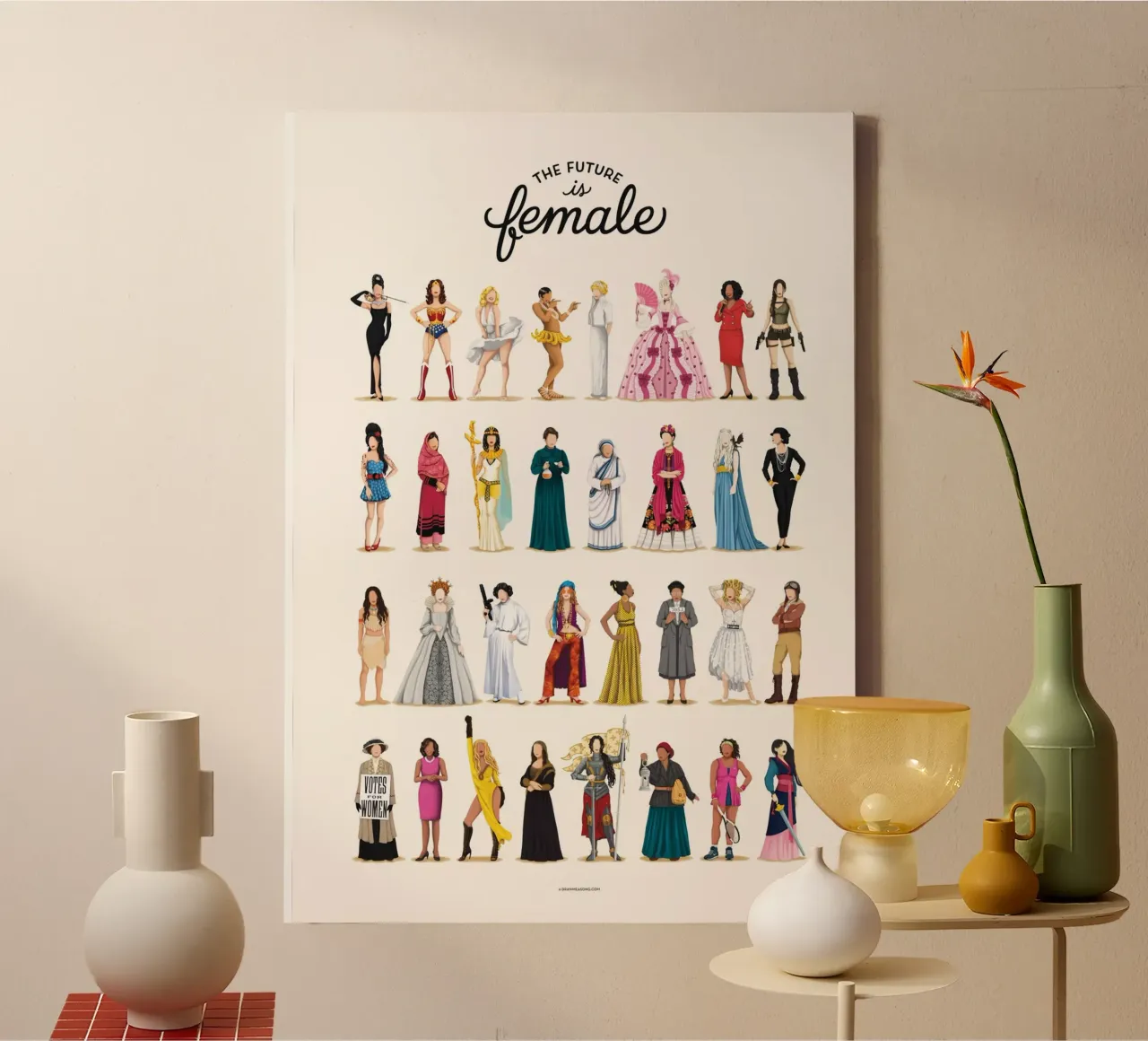 The Future Is Female canvas van Nour Tohme