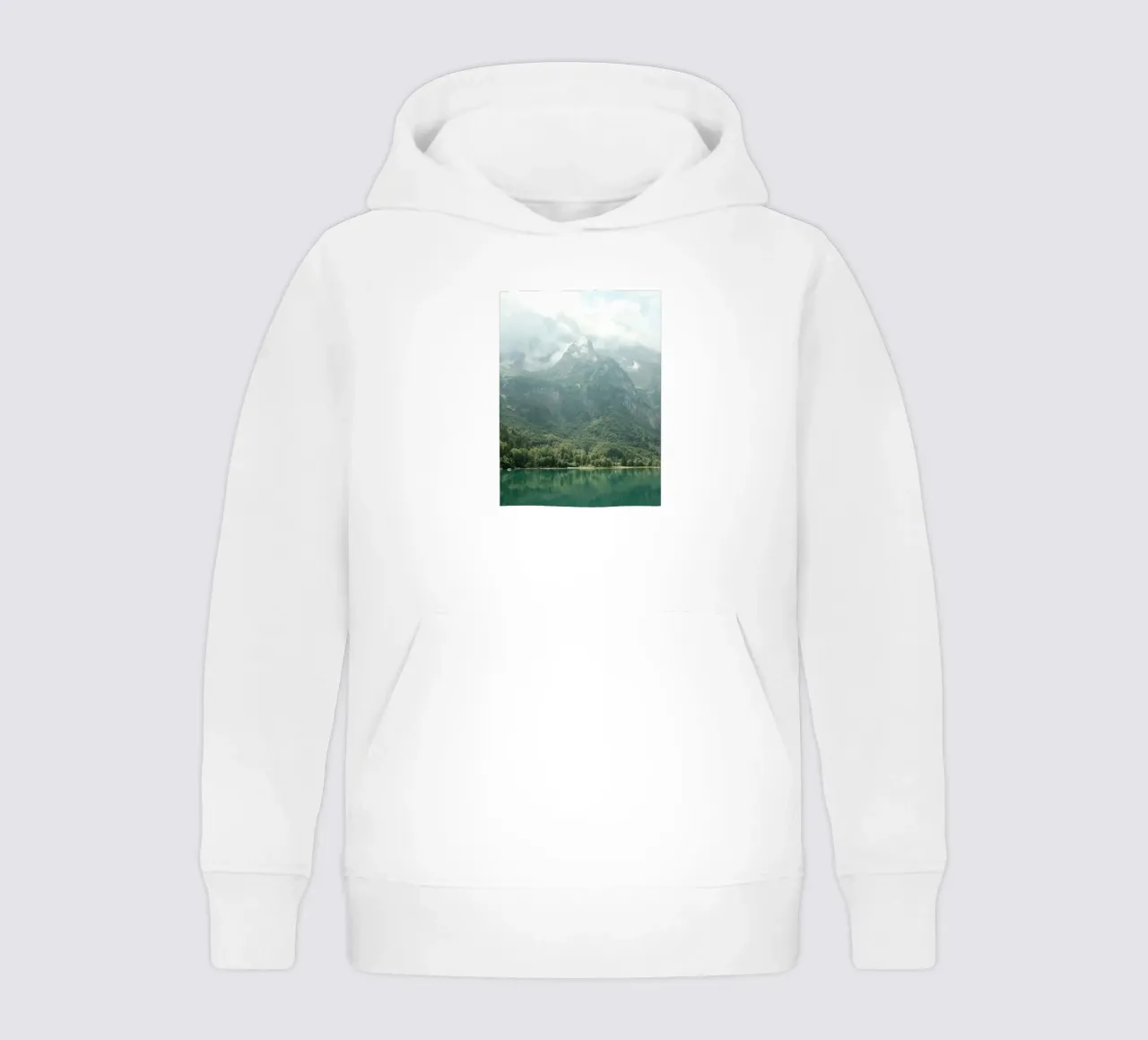 Mystical Mountain Reflection felpa bambino con cappuccio da FujiSwiss