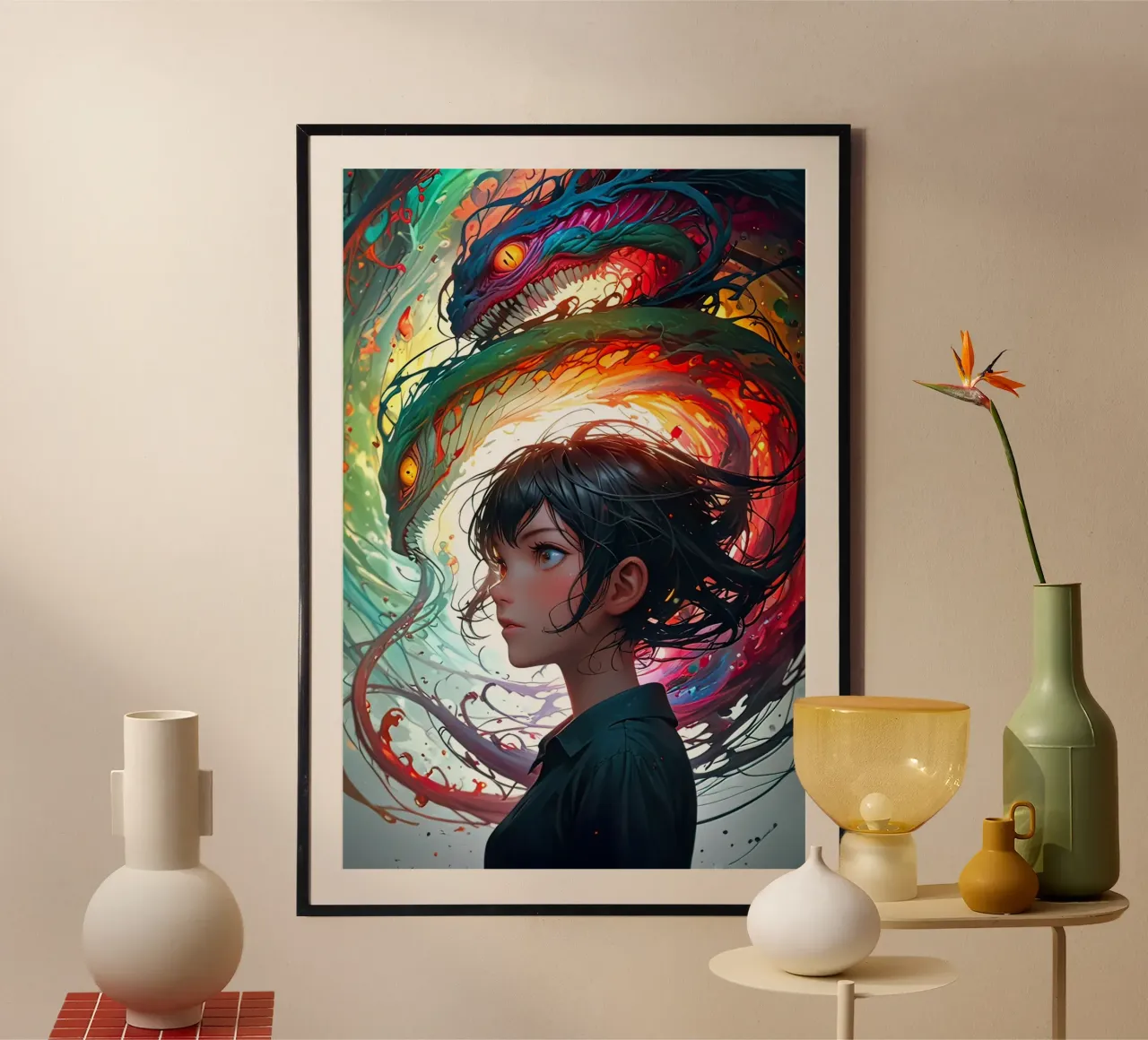 ragazza anime carina poster da 🎁 ARTVI-SHOP