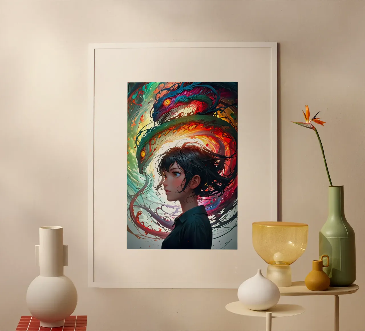 ragazza anime carina poster da 🎁 ARTVI-SHOP