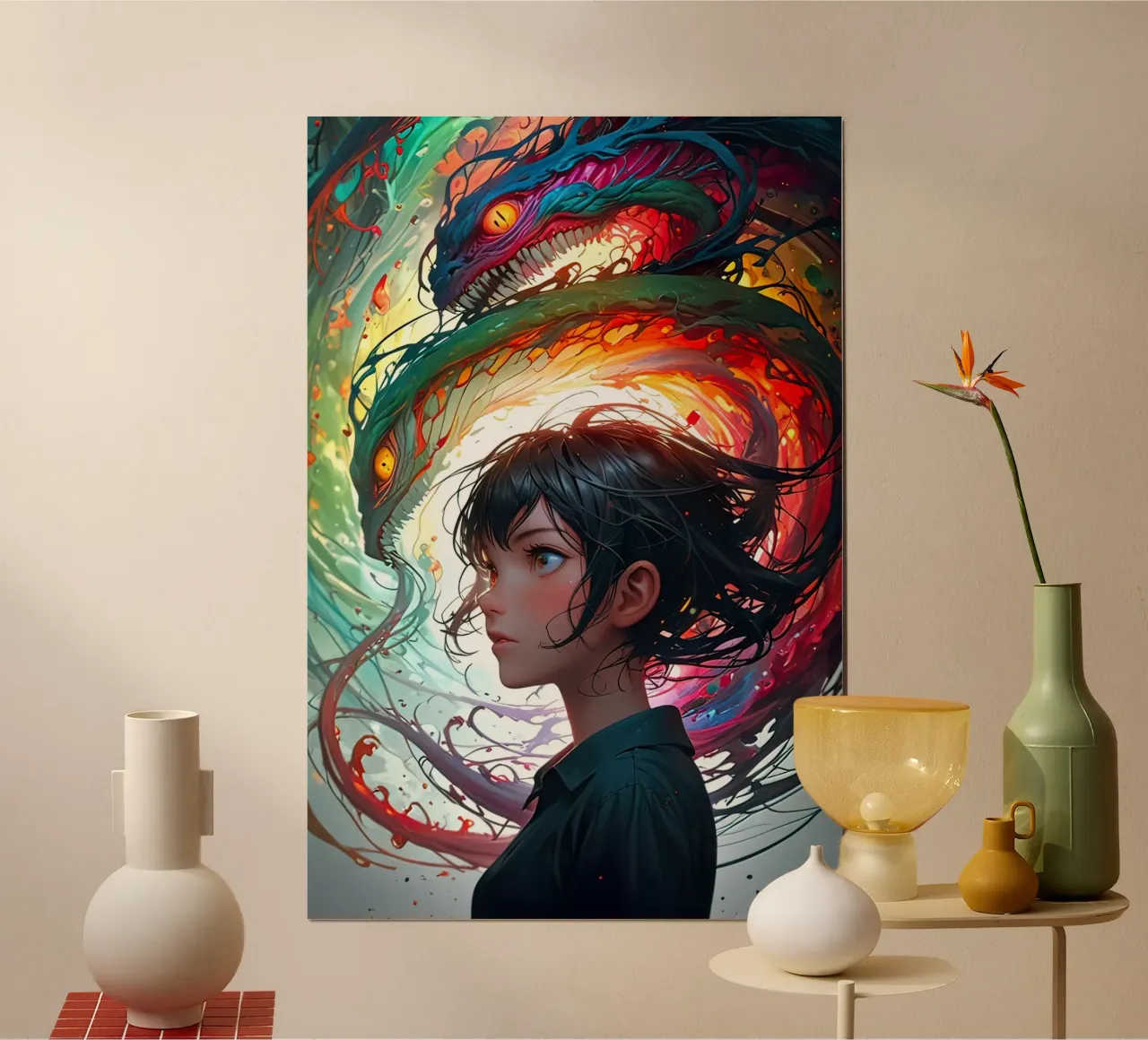 ragazza anime carina poster da 🎁 ARTVI-SHOP