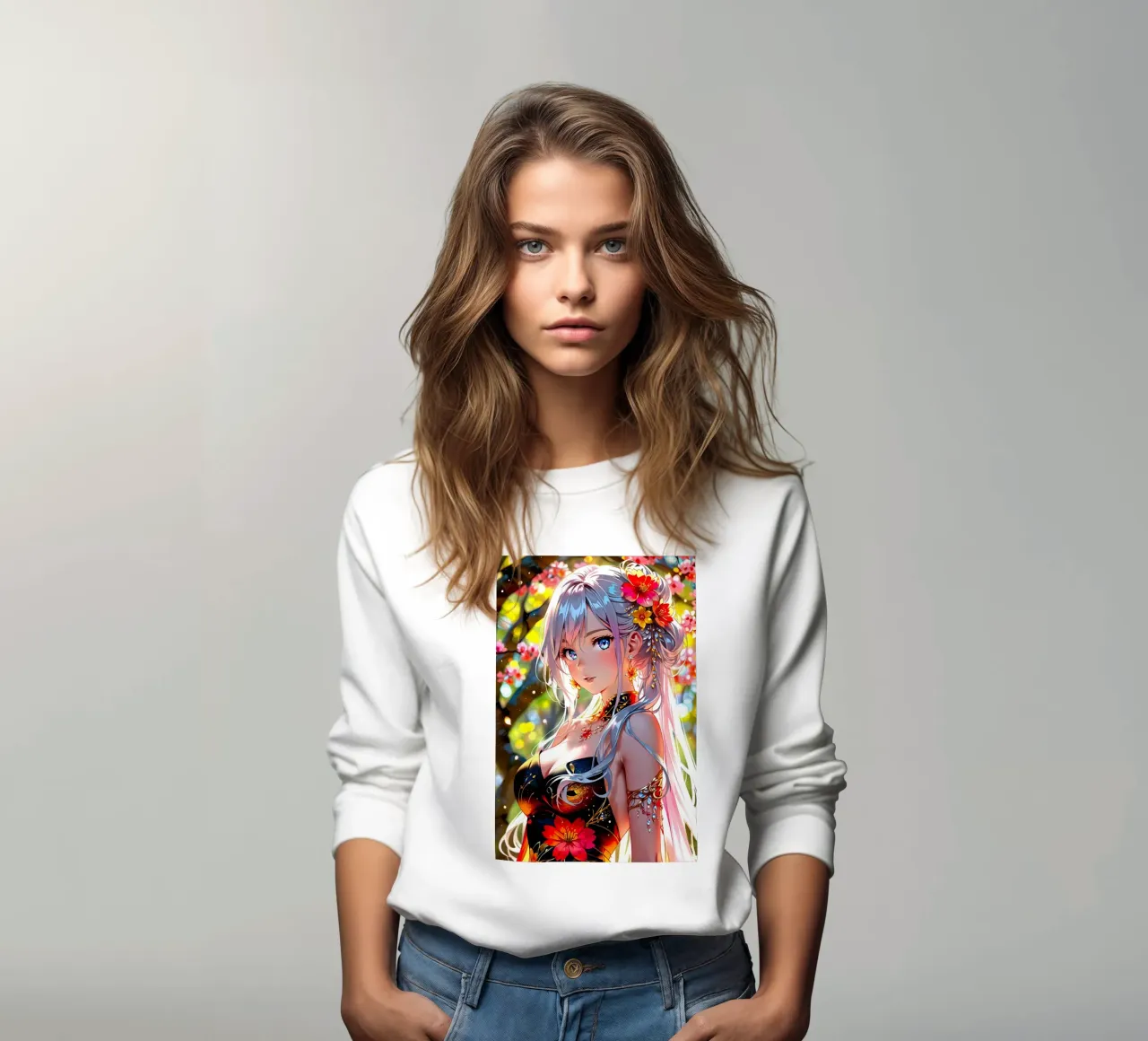 ragazza anime carina felpa da 🎁 ARTVI-SHOP