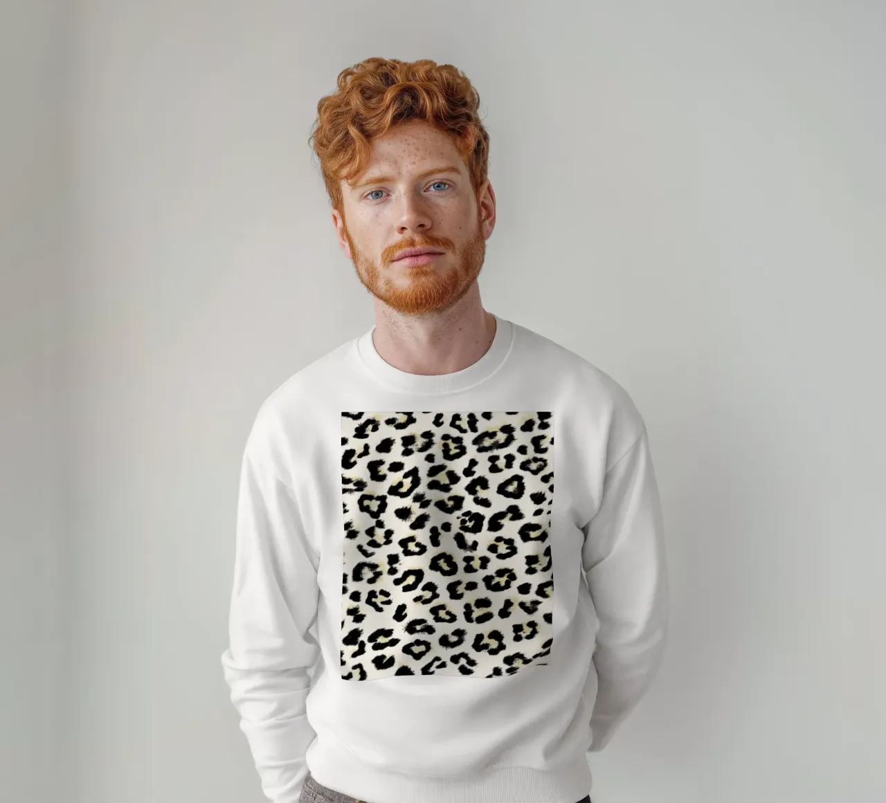 Feline Animal Print felpa da anisillustration