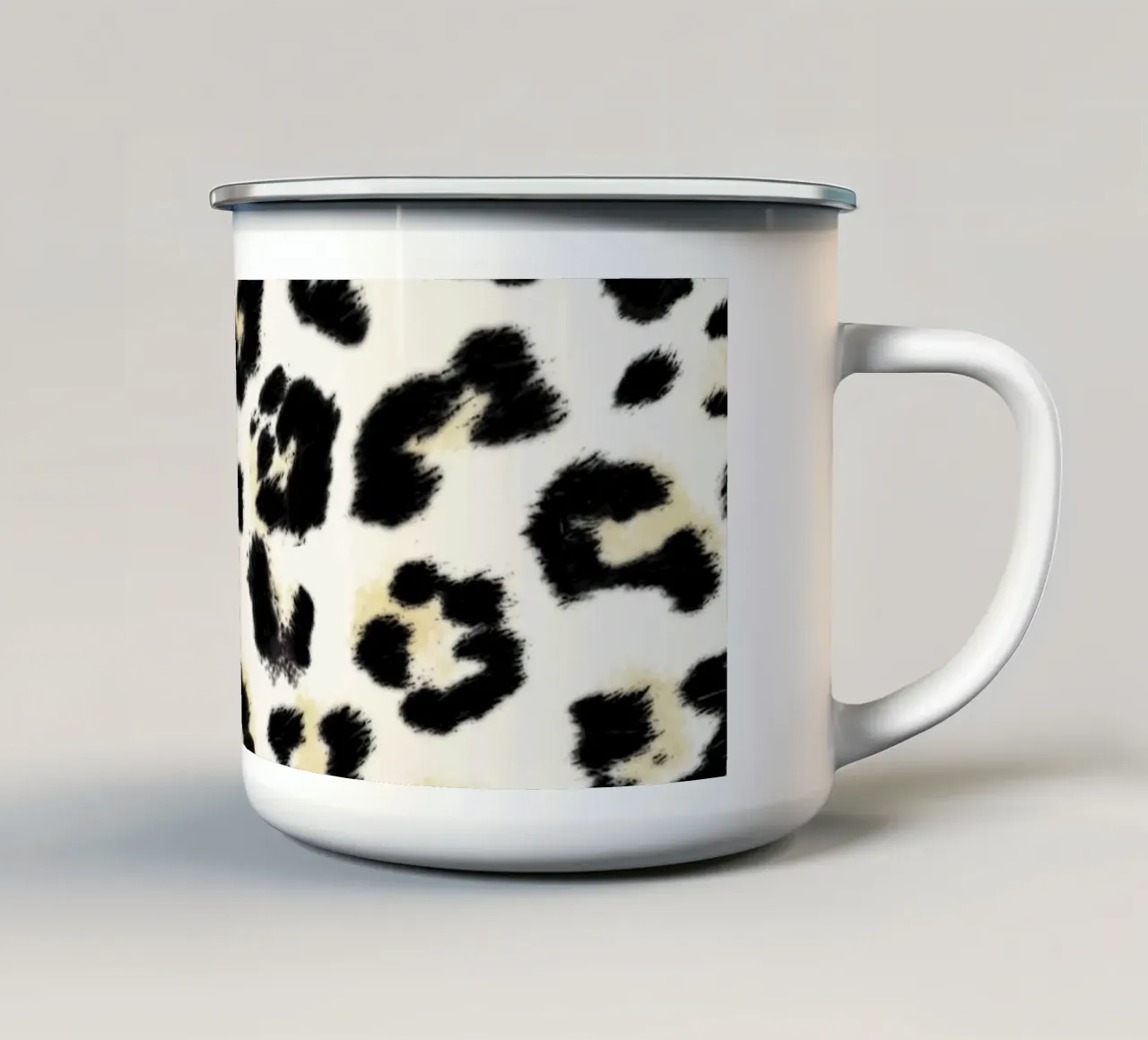 Feline Animal Print tazza in smalto da anisillustration