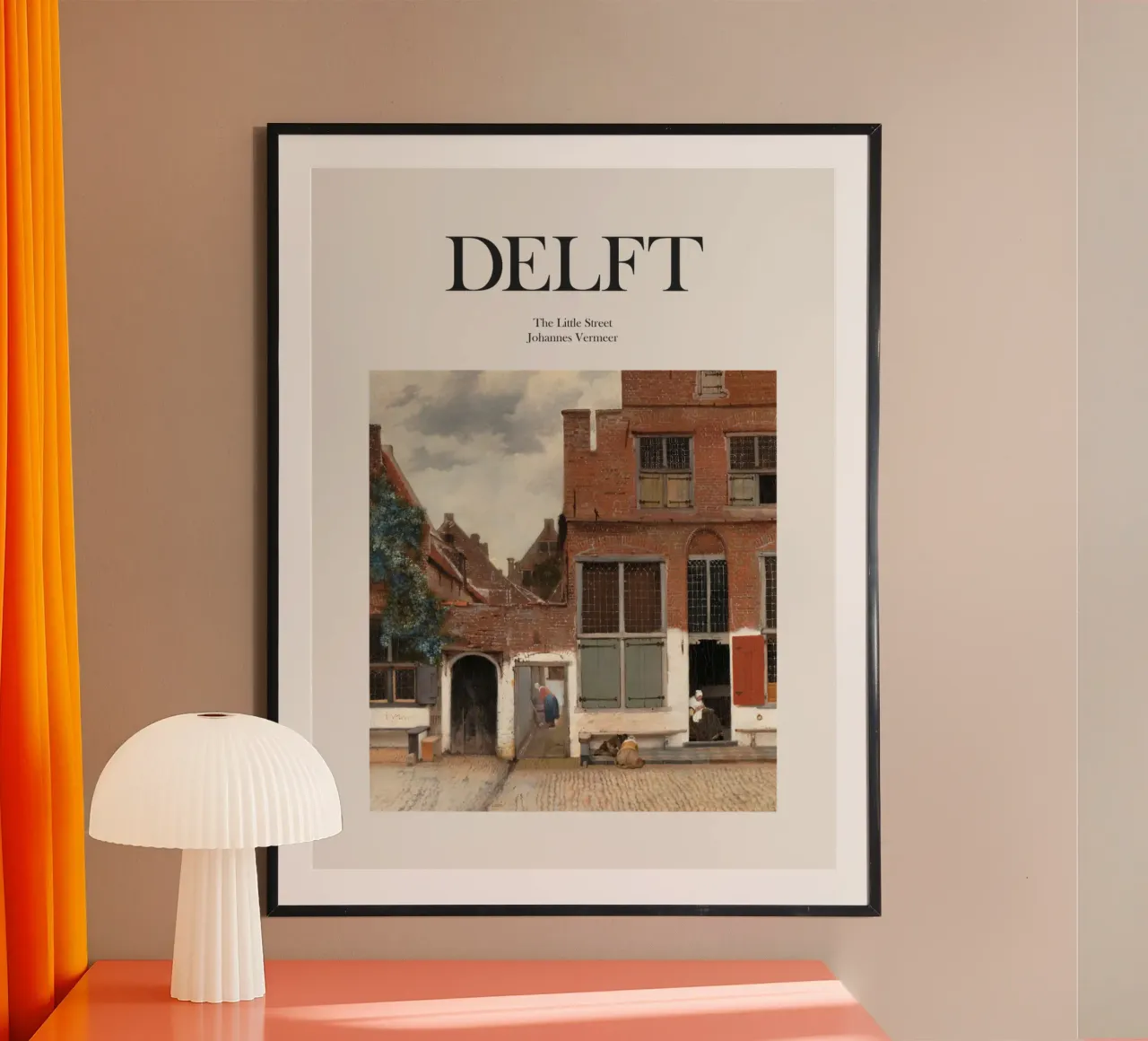 Delft, Paesi Bassi poster con telaio in plastica da Vintagrafica