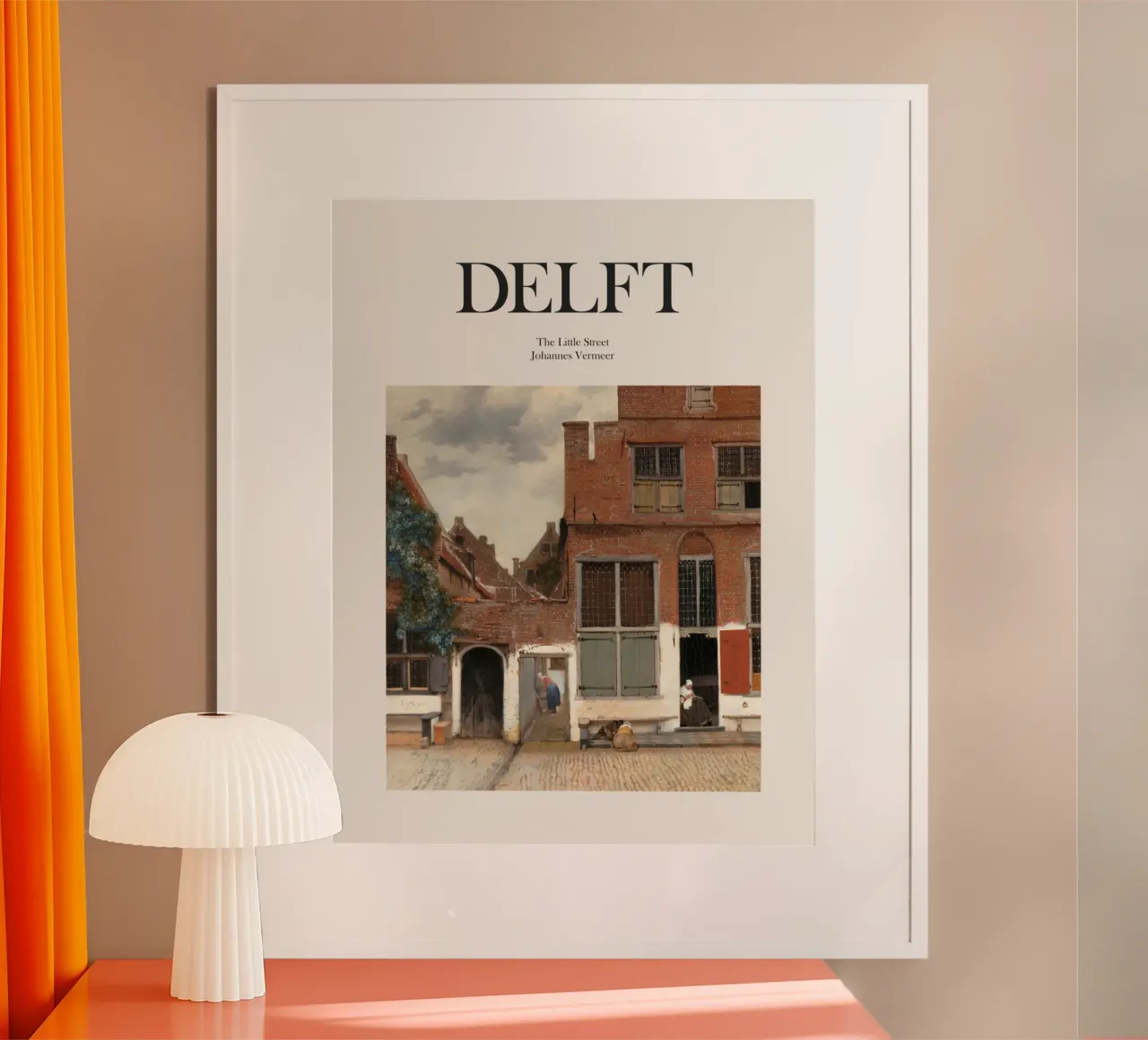 Delft, Paesi Bassi poster con telaio in plastica da Vintagrafica