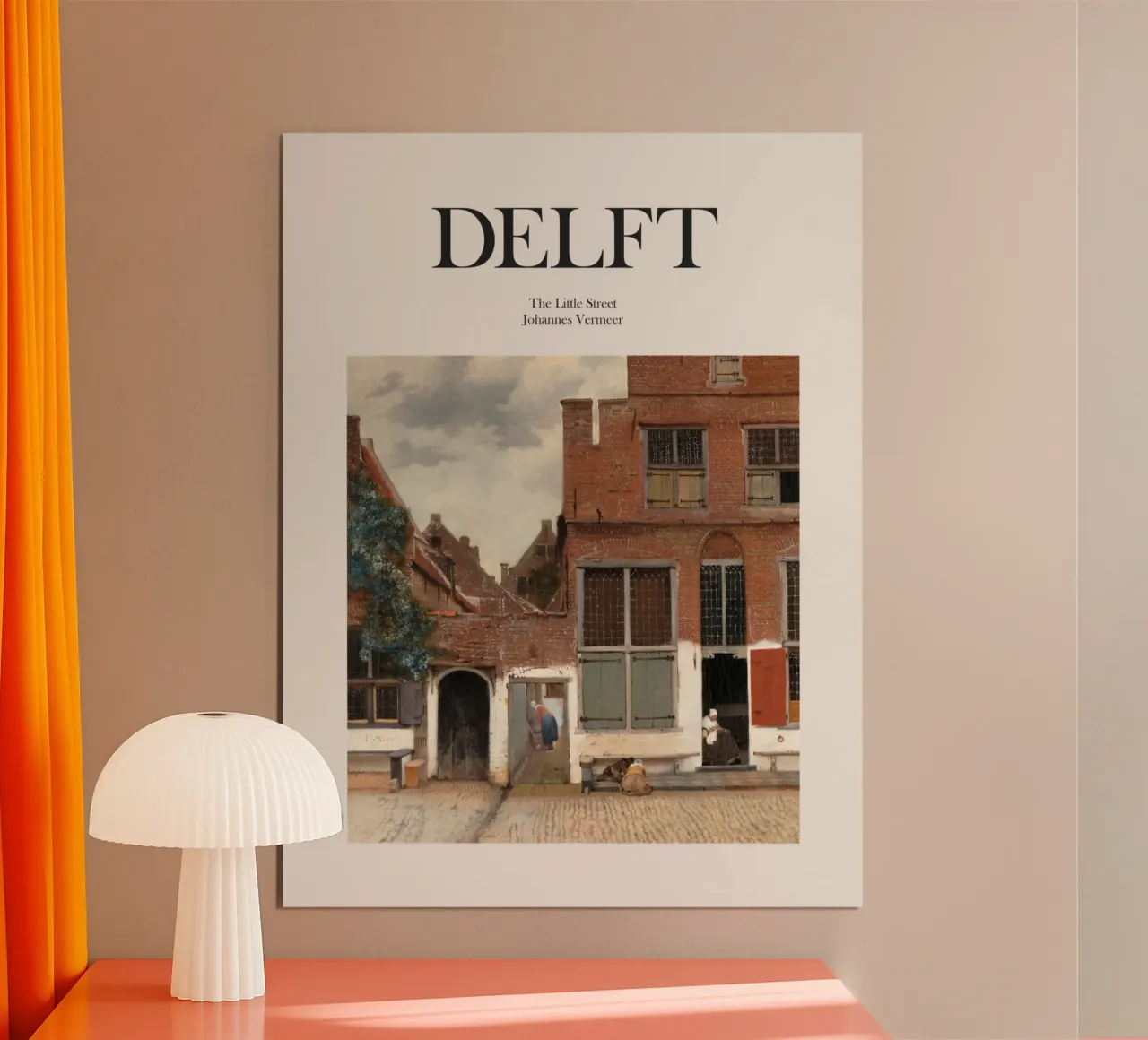 Delft, Paesi Bassi poster con telaio in plastica da Vintagrafica