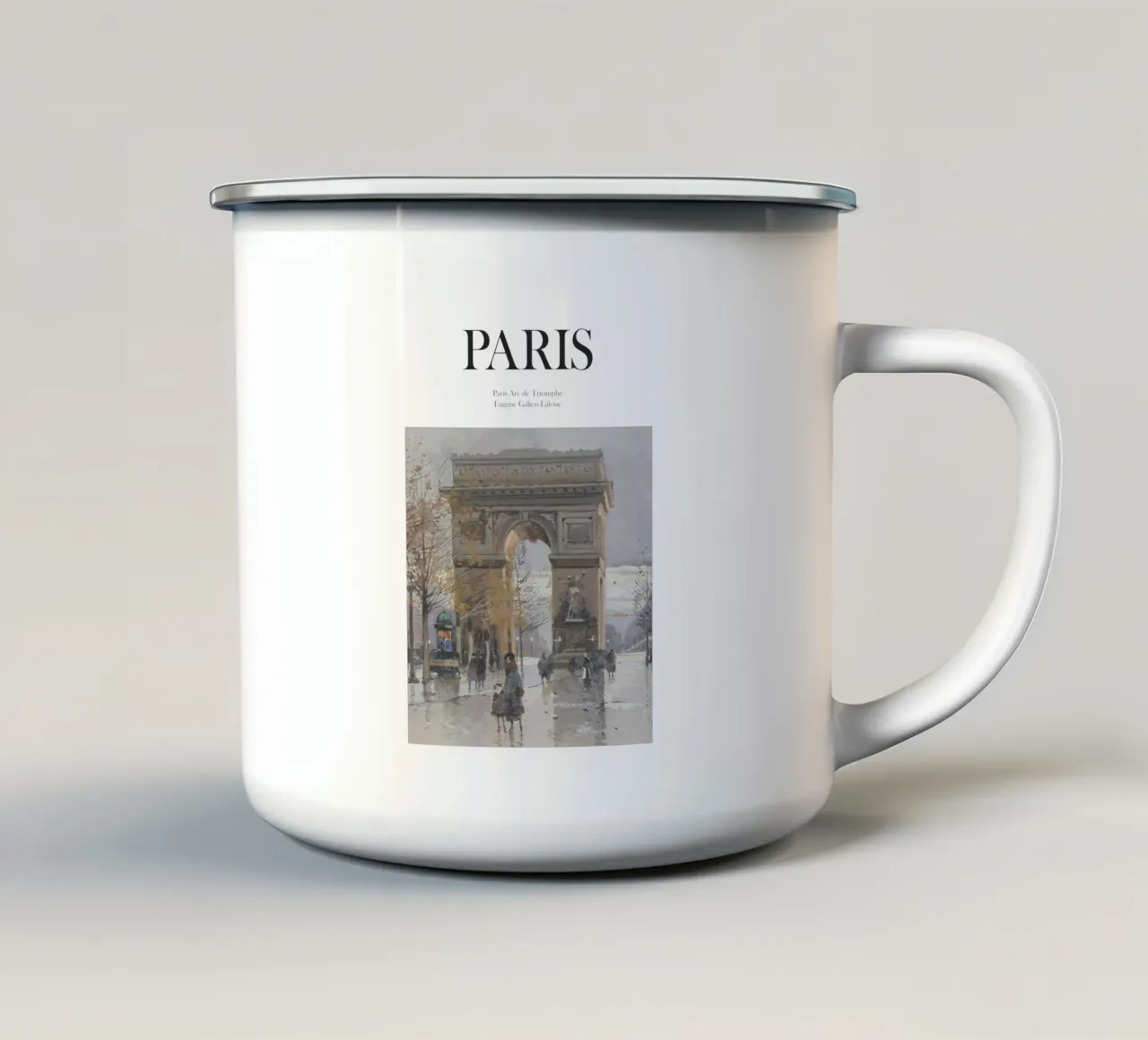 Parigi, Francia tazza in smalto da Vintagrafica