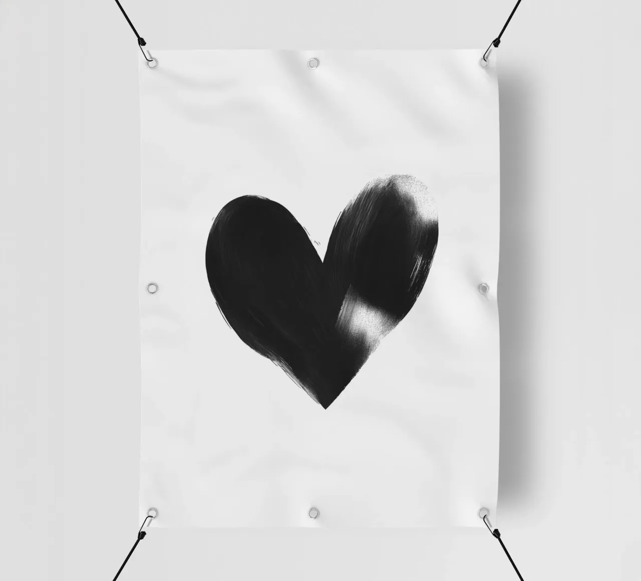 Cuore dipinto telo in pvc da Katja Stehle Design