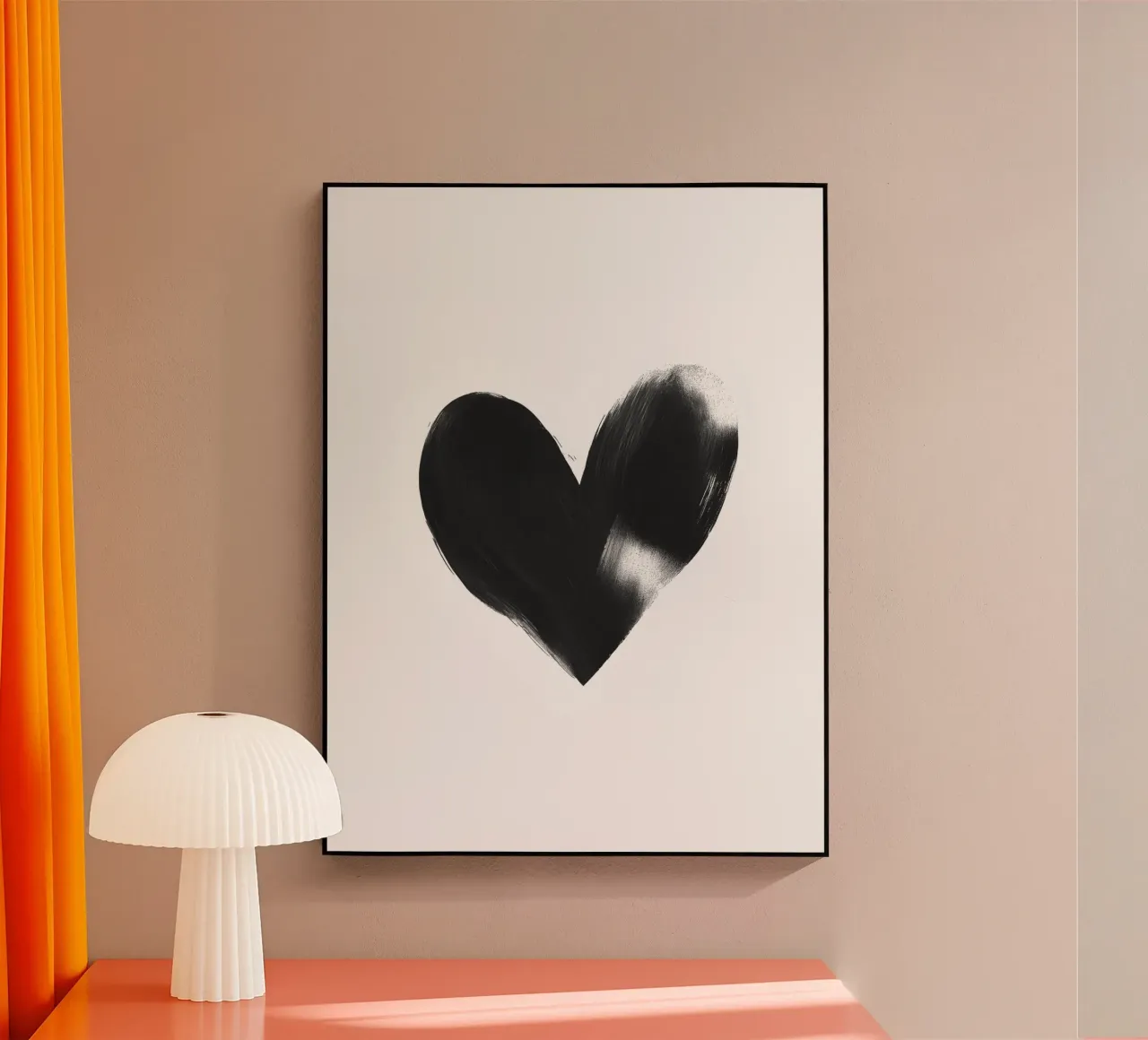 Cuore dipinto plexiglass da Katja Stehle Design