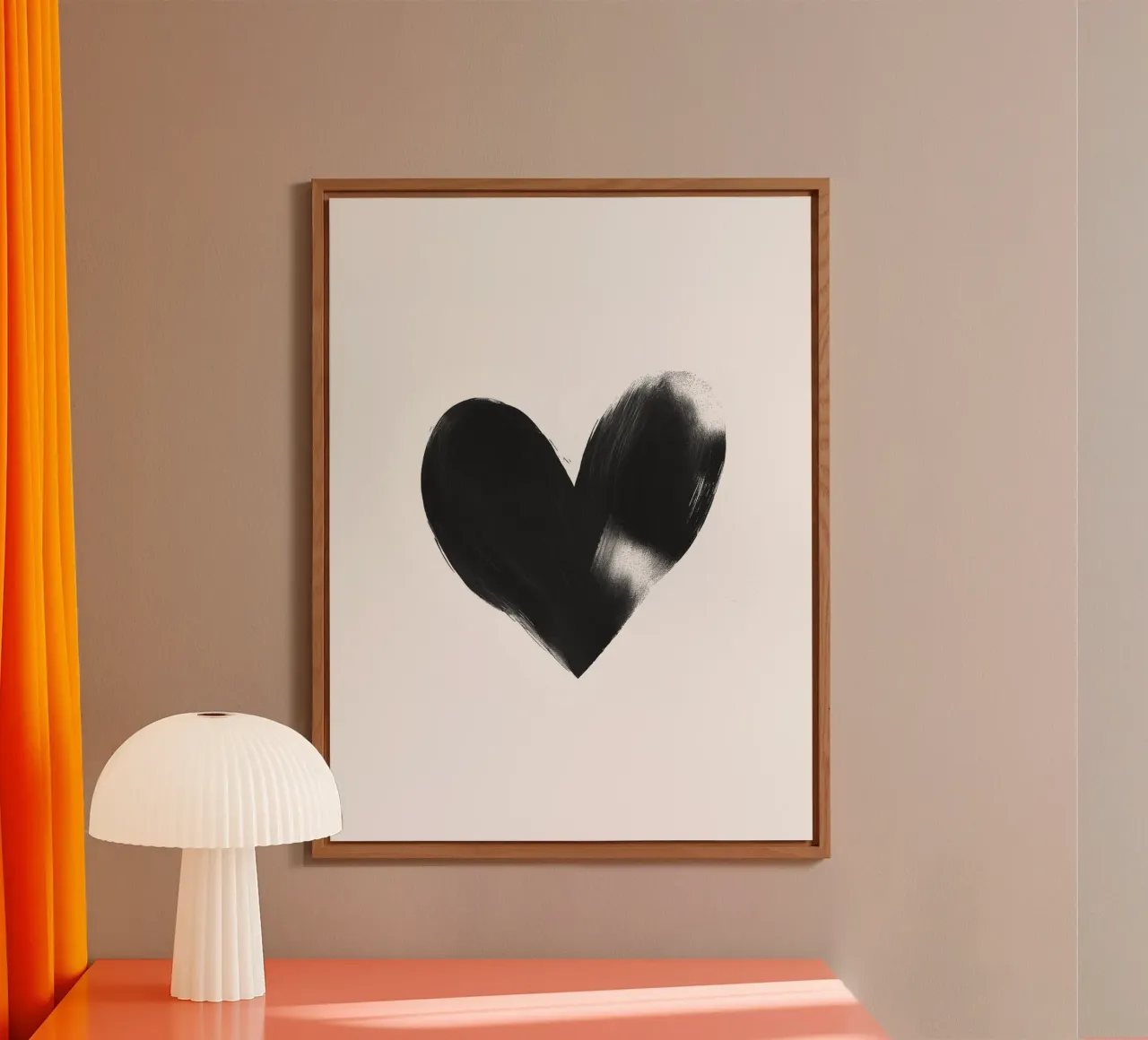 Cuore dipinto alluminio dibond da Katja Stehle Design