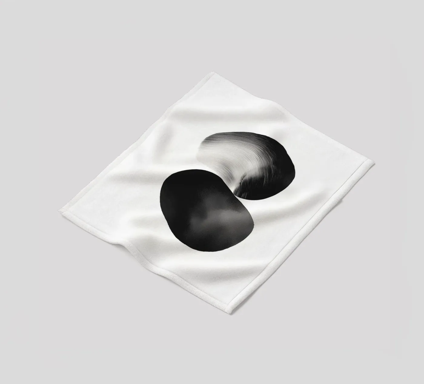 Painted stones fleece blanket by Katja Stehle Design