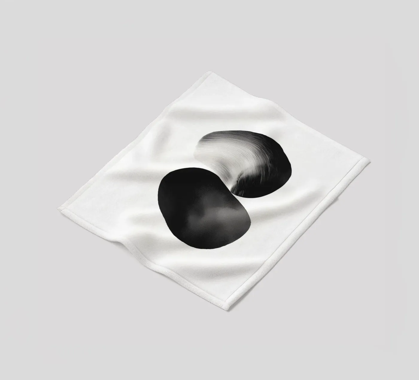 Gemalte Steine Fleecedecke von Katja Stehle Design