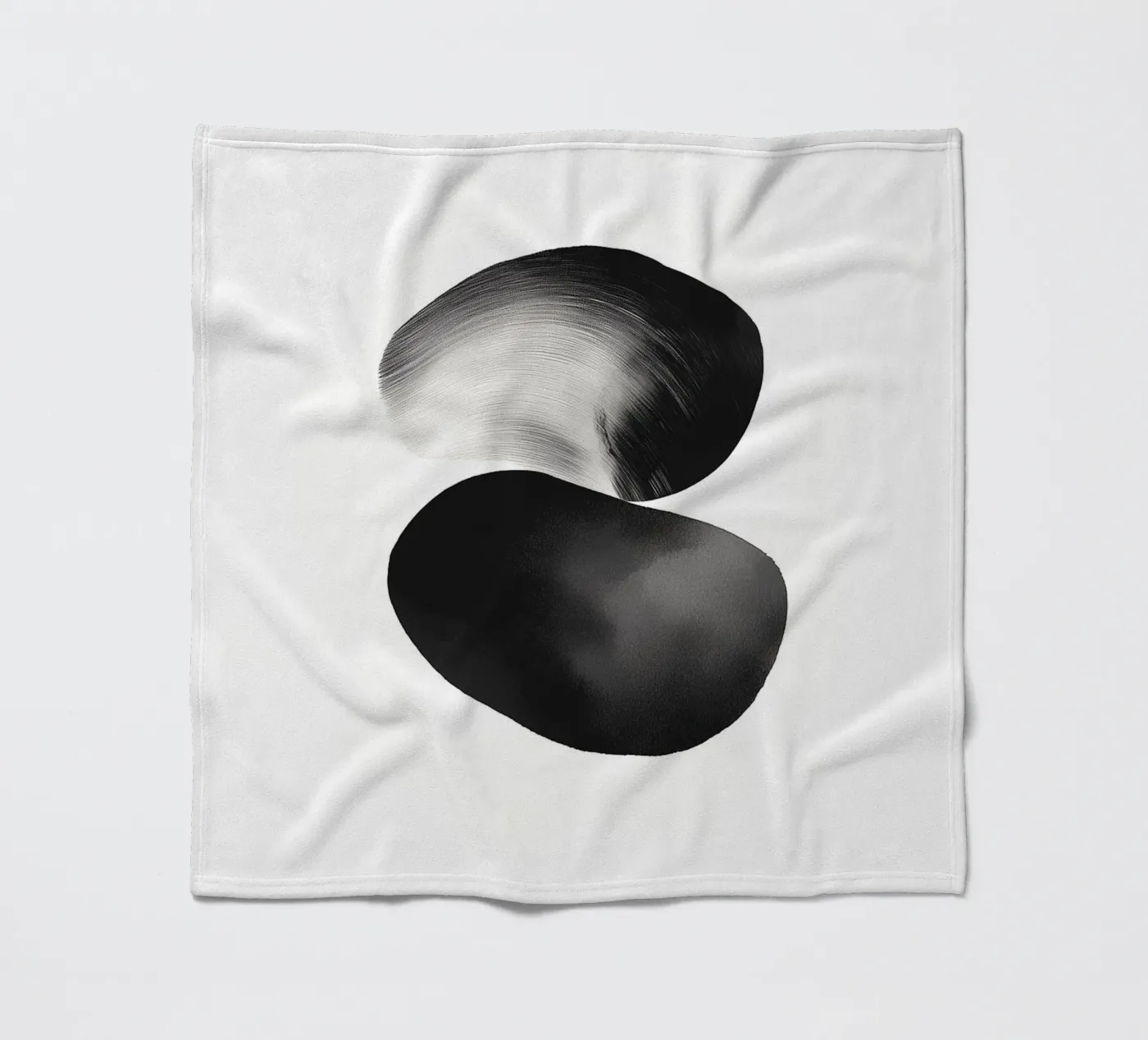 Painted stones fleece blanket by Katja Stehle Design