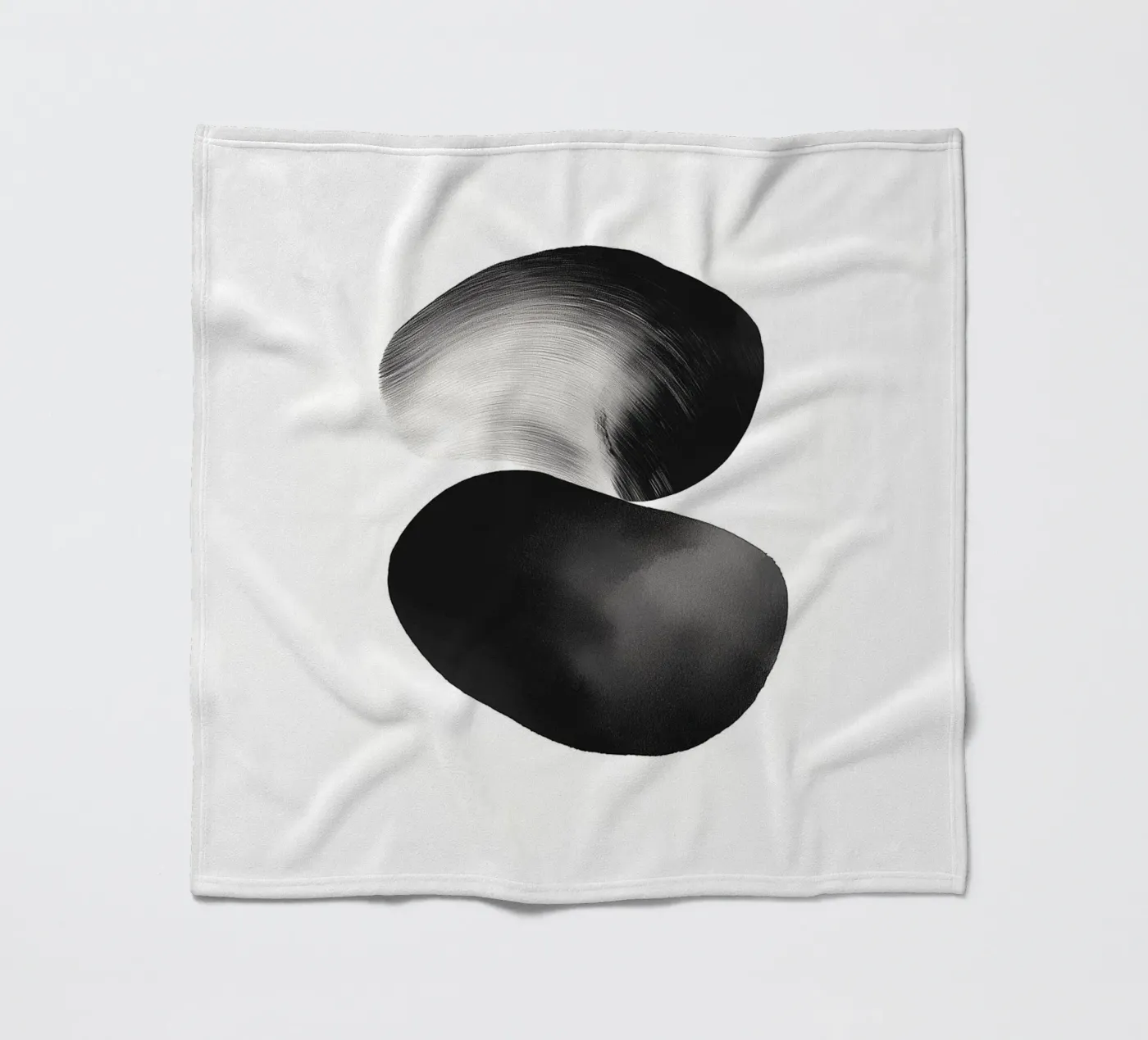 Gemalte Steine Fleecedecke von Katja Stehle Design