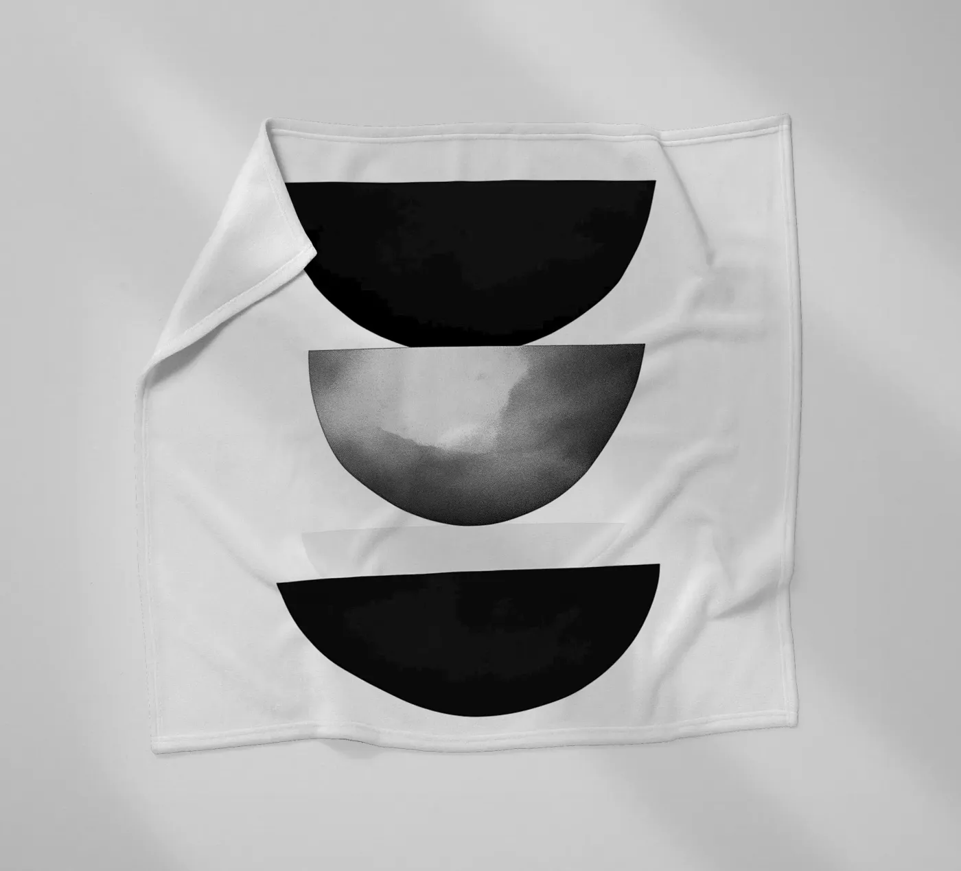 Gemalter Stapel Fleecedecke von Katja Stehle Design
