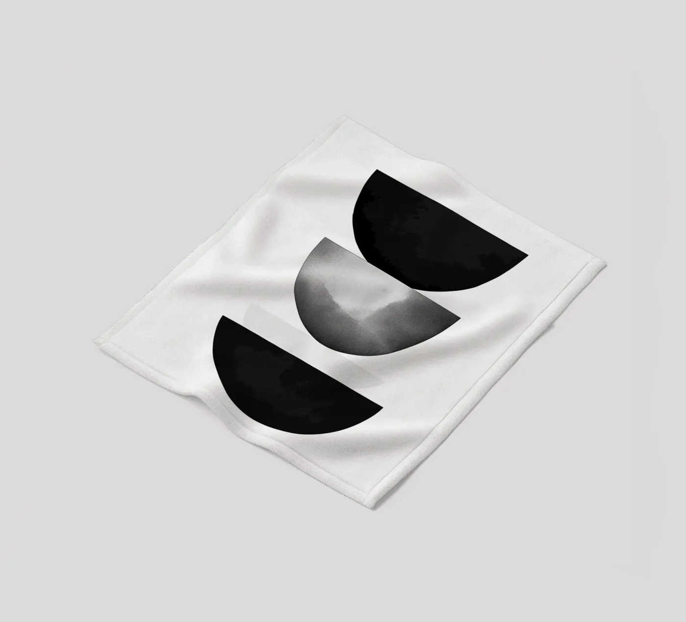 Gemalter Stapel Fleecedecke von Katja Stehle Design