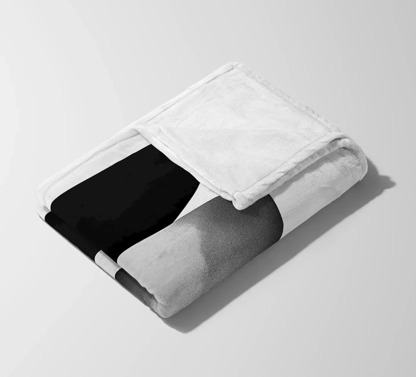 Gemalter Stapel Fleecedecke von Katja Stehle Design