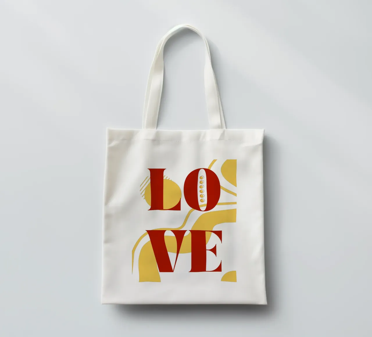 Amore - belle forme minimaliste di design borsa in juta da Happy Mind Art
