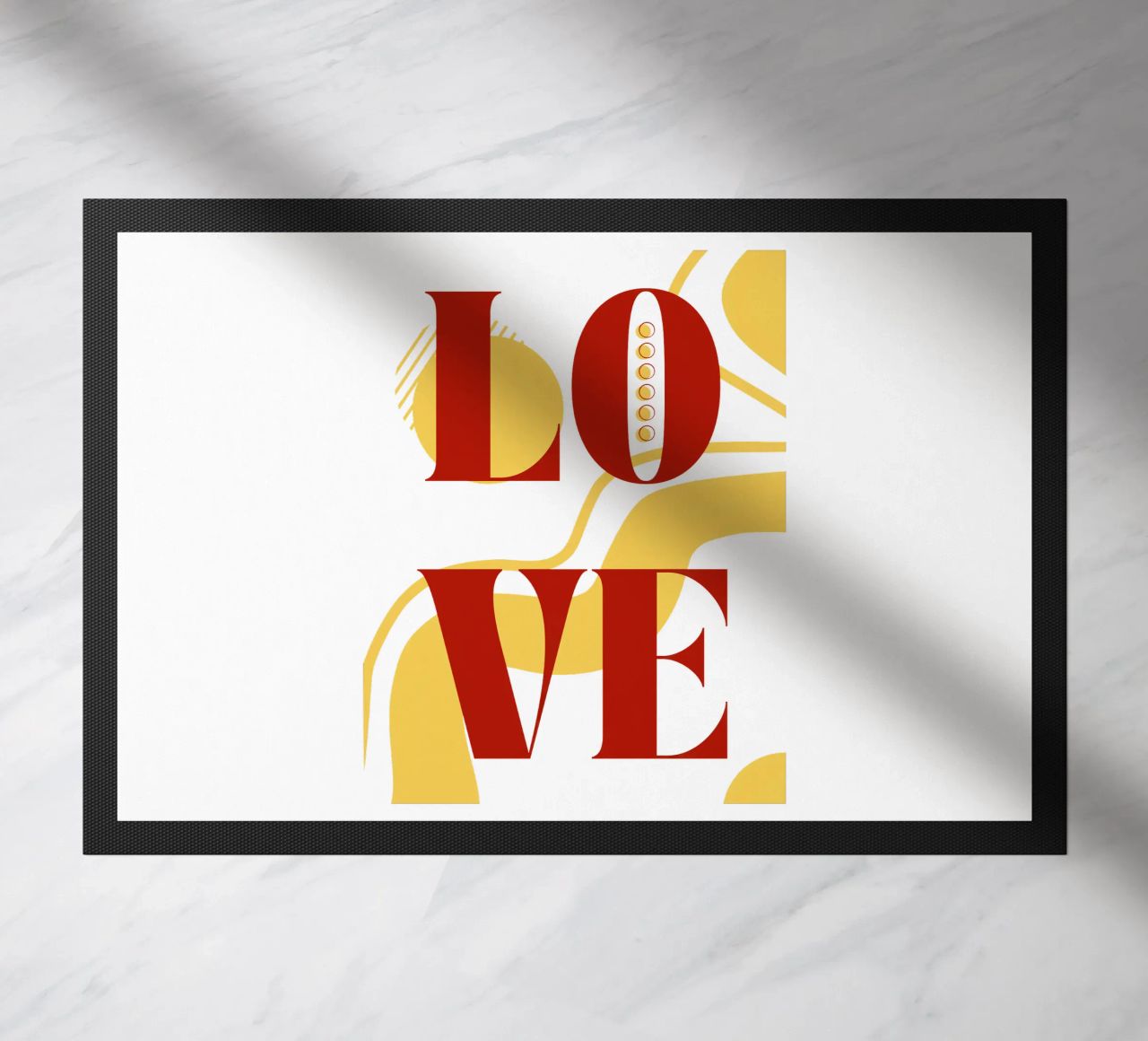 Amore - belle forme minimaliste di design zerbino da Happy Mind Art