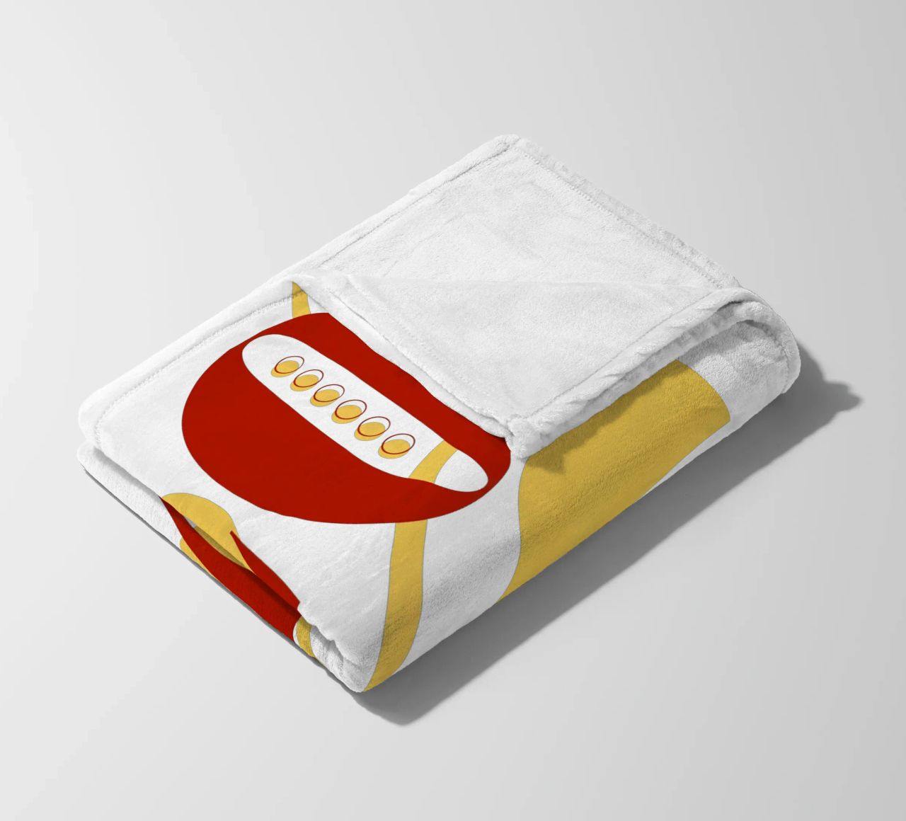Amore - belle forme minimaliste di design coperta in pile da Happy Mind Art