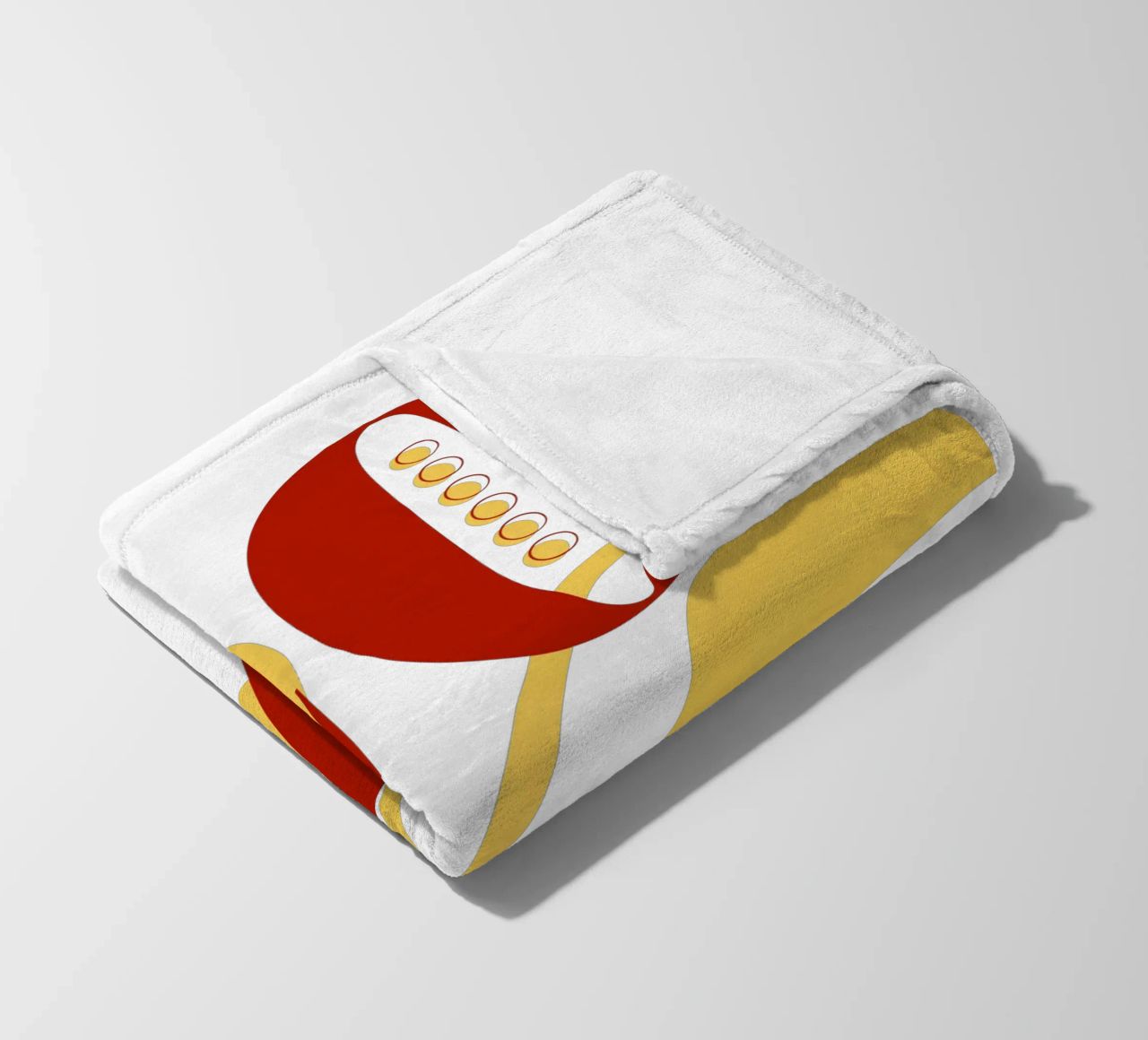 Amore - belle forme minimaliste di design coperta in pile da Happy Mind Art