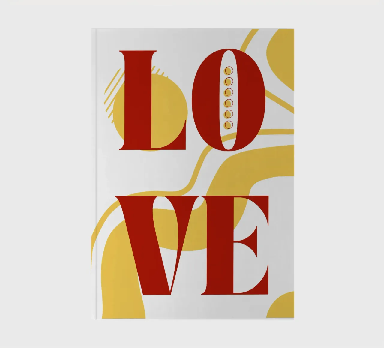 Amore - belle forme minimaliste di design diario da Happy Mind Art