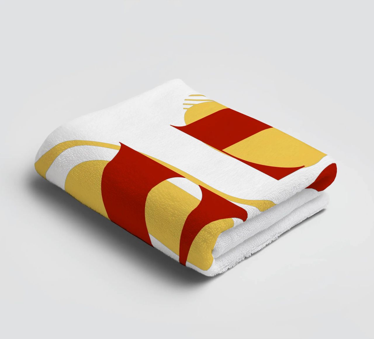 Amore - belle forme minimaliste di design asciugamano da bagno da Happy Mind Art