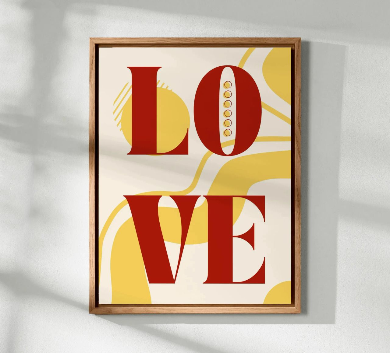 Amore - belle forme minimaliste di design alluminio dibond da Happy Mind Art