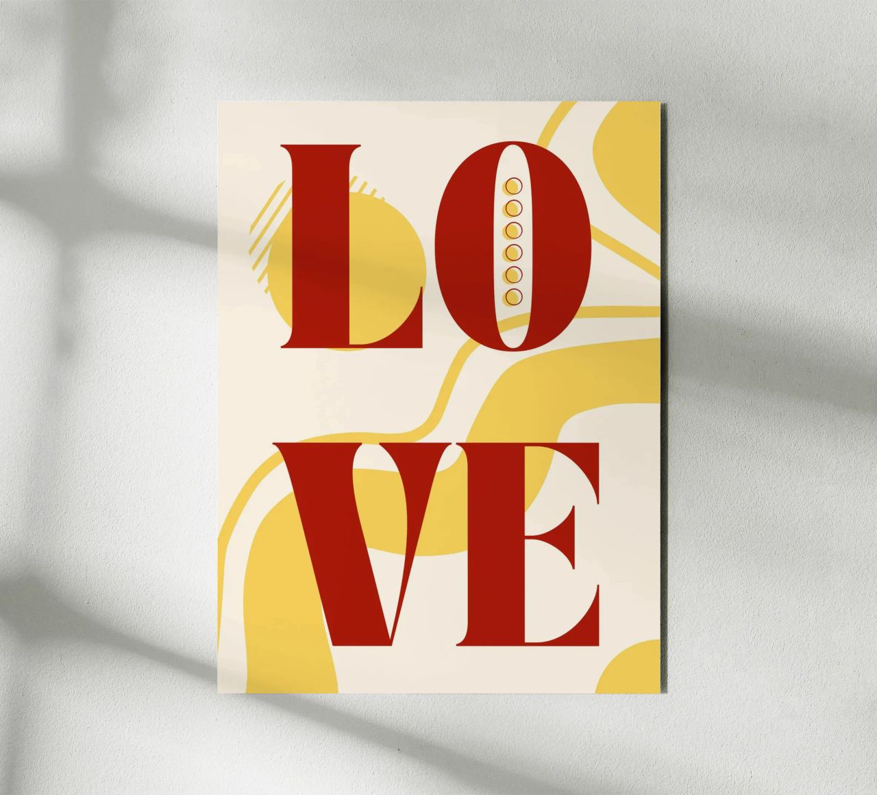Amore - belle forme minimaliste di design alluminio dibond da Happy Mind Art