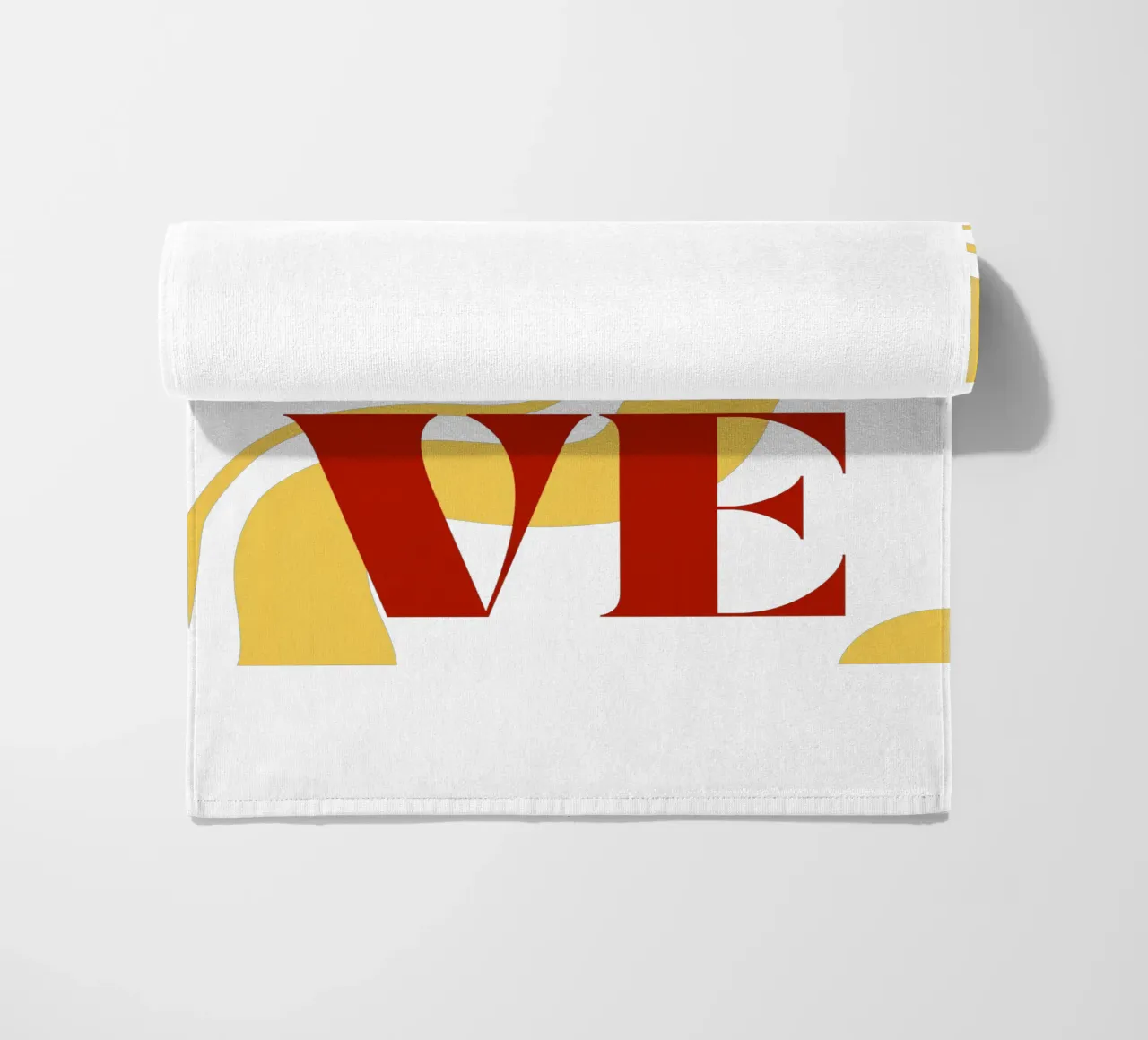 Amore - belle forme minimaliste di design telo mare da Happy Mind Art