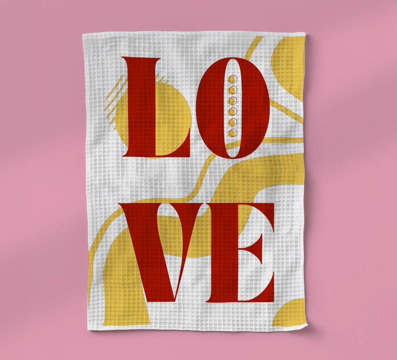 Amore - belle forme minimaliste di design canovaccio da cucina da Happy Mind Art