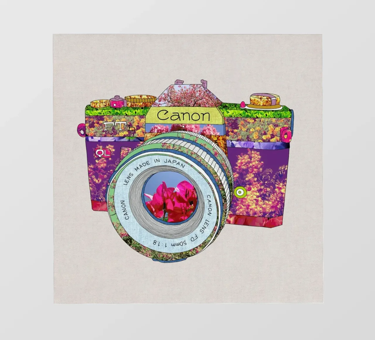 Floral Camera pellicola backlit da Bianca Green