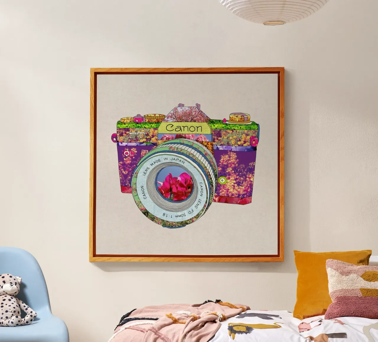 Floral Camera plexiglass da Bianca Green