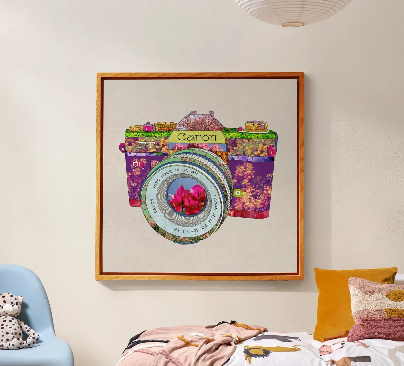 Floral Camera plexiglass da Bianca Green