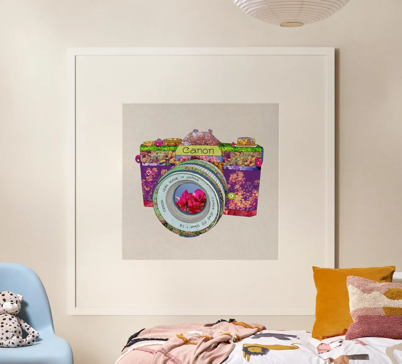 Floral Camera poster da Bianca Green