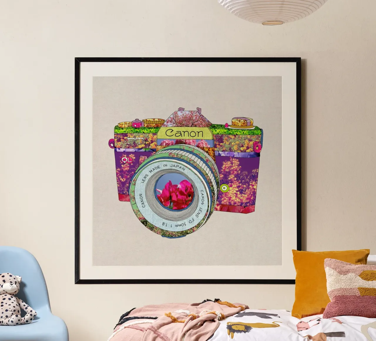 Floral Camera poster da Bianca Green