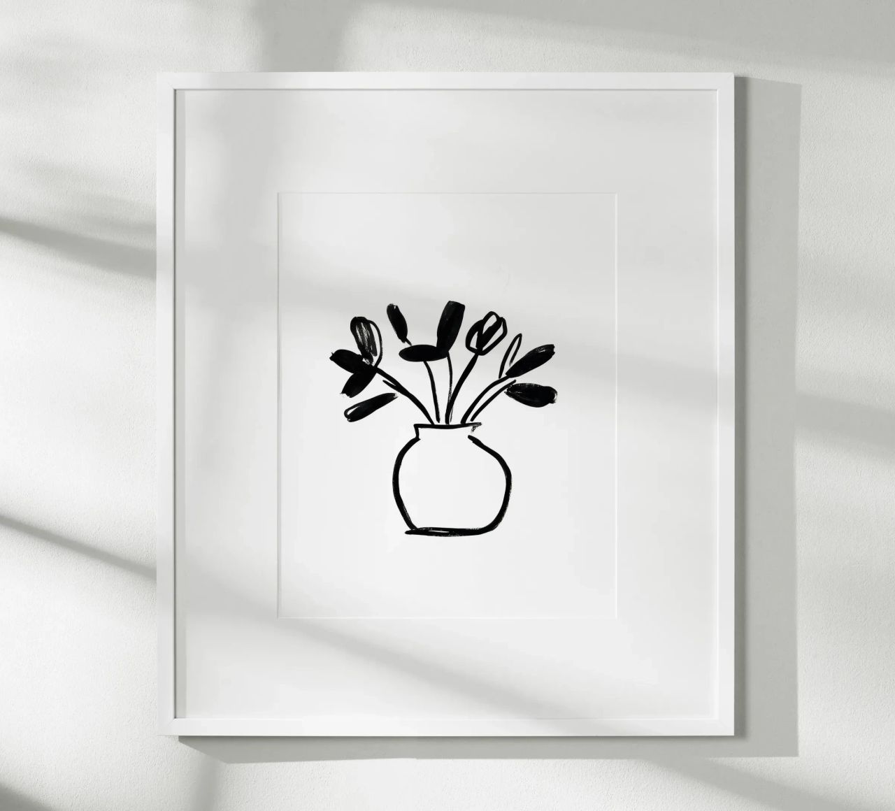 Vaso di fiori dipinto poster da Katja Stehle Design