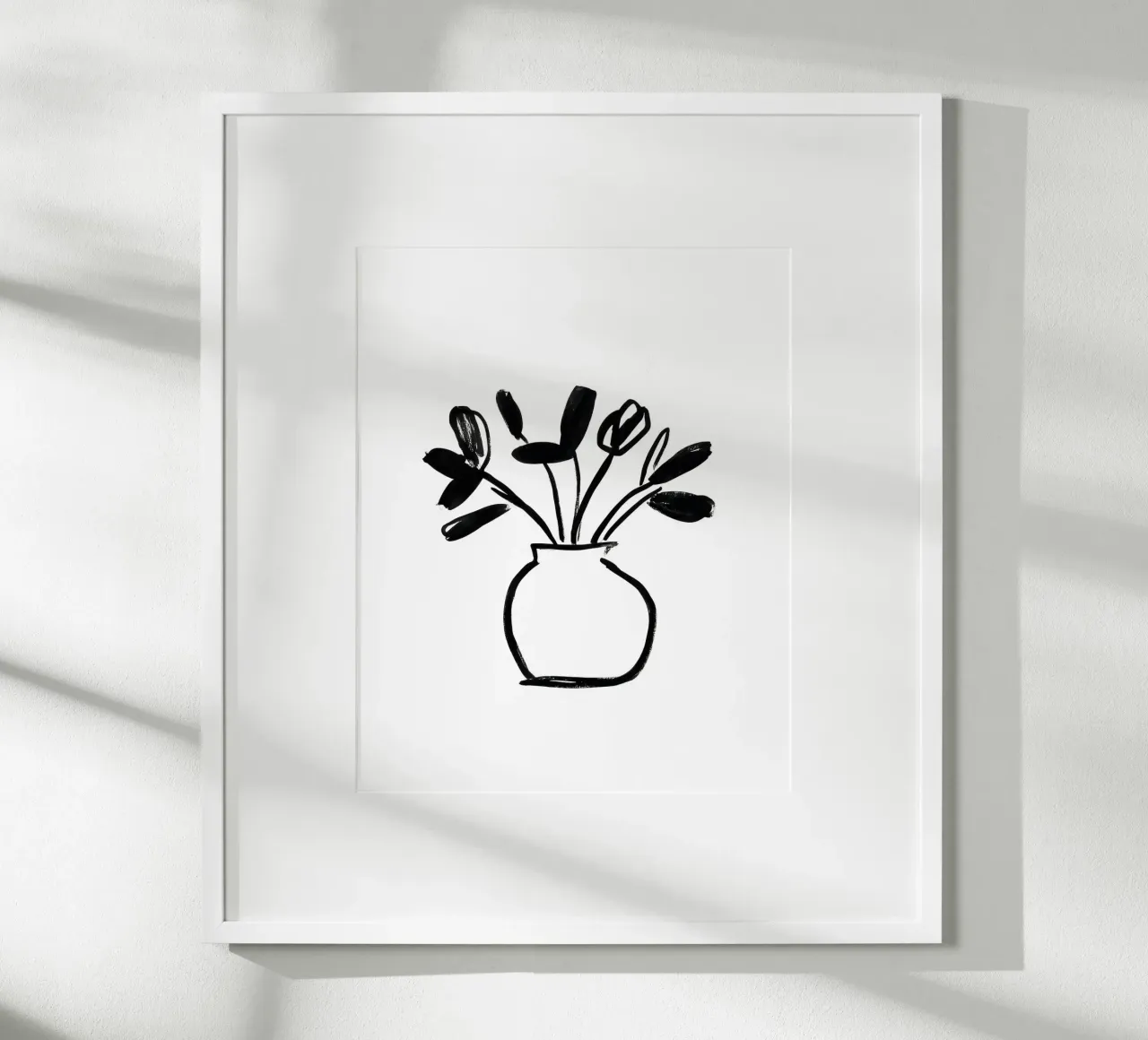 Vaso di fiori dipinto poster da Katja Stehle Design