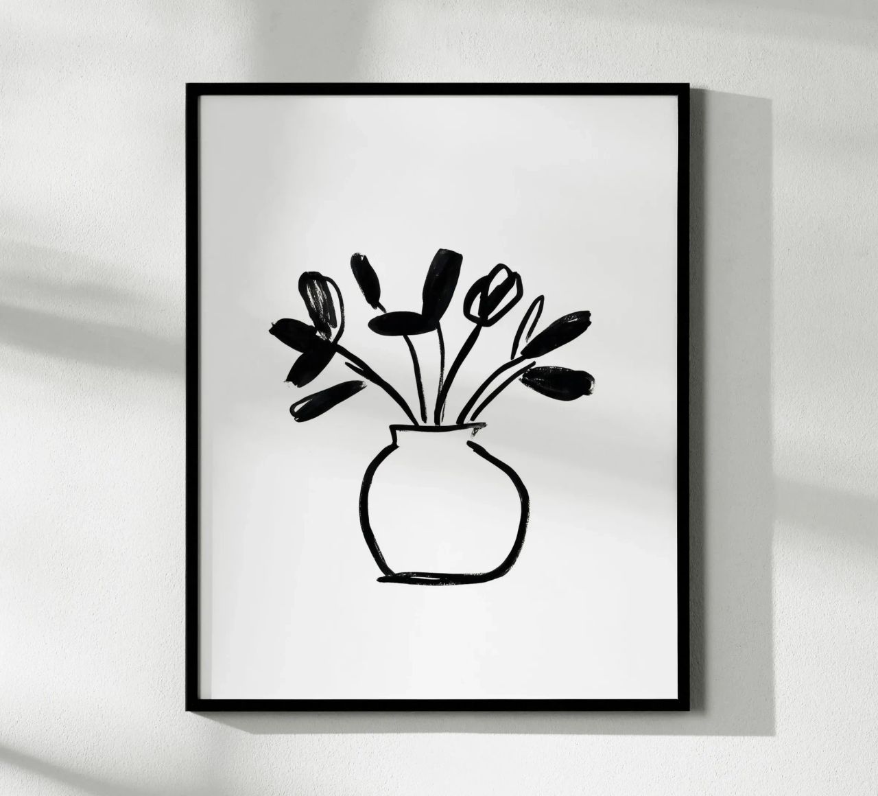 Vaso di fiori dipinto poster da Katja Stehle Design