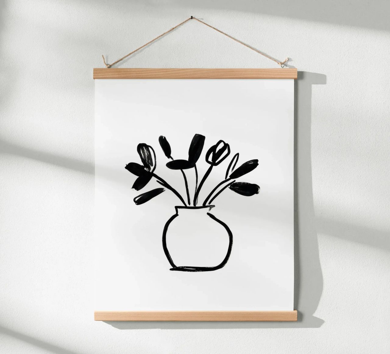 Vaso di fiori dipinto poster da Katja Stehle Design