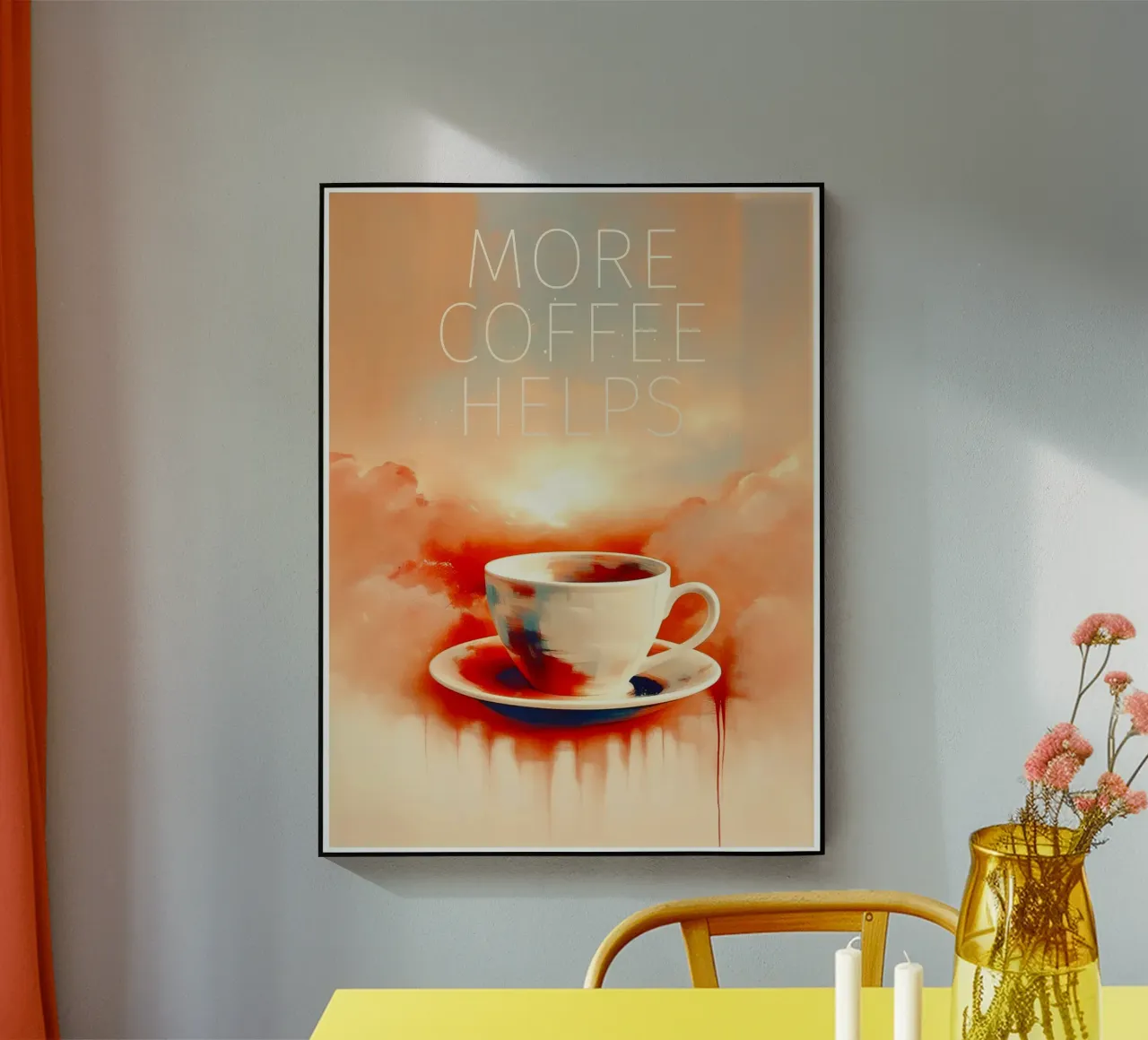 Nebbia mattutina e sogni di caffè plexiglass da Frame & Fame