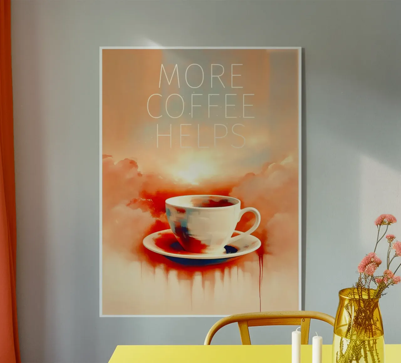 Nebbia mattutina e sogni di caffè plexiglass da Frame & Fame